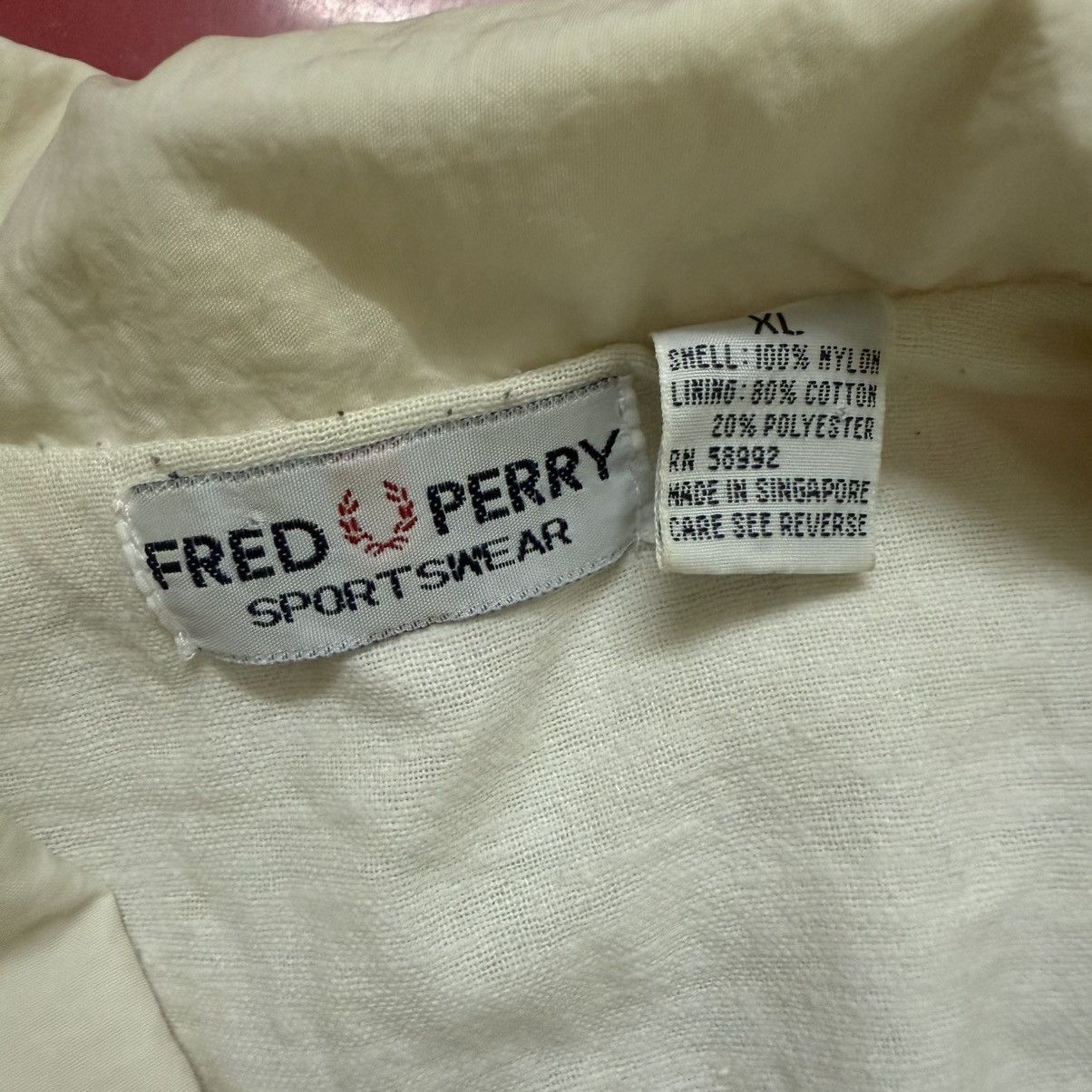Fred Perry Vintage Fred Perry Jacket Windbreaker Size US XL / EU 56 / 4 - 14 Thumbnail