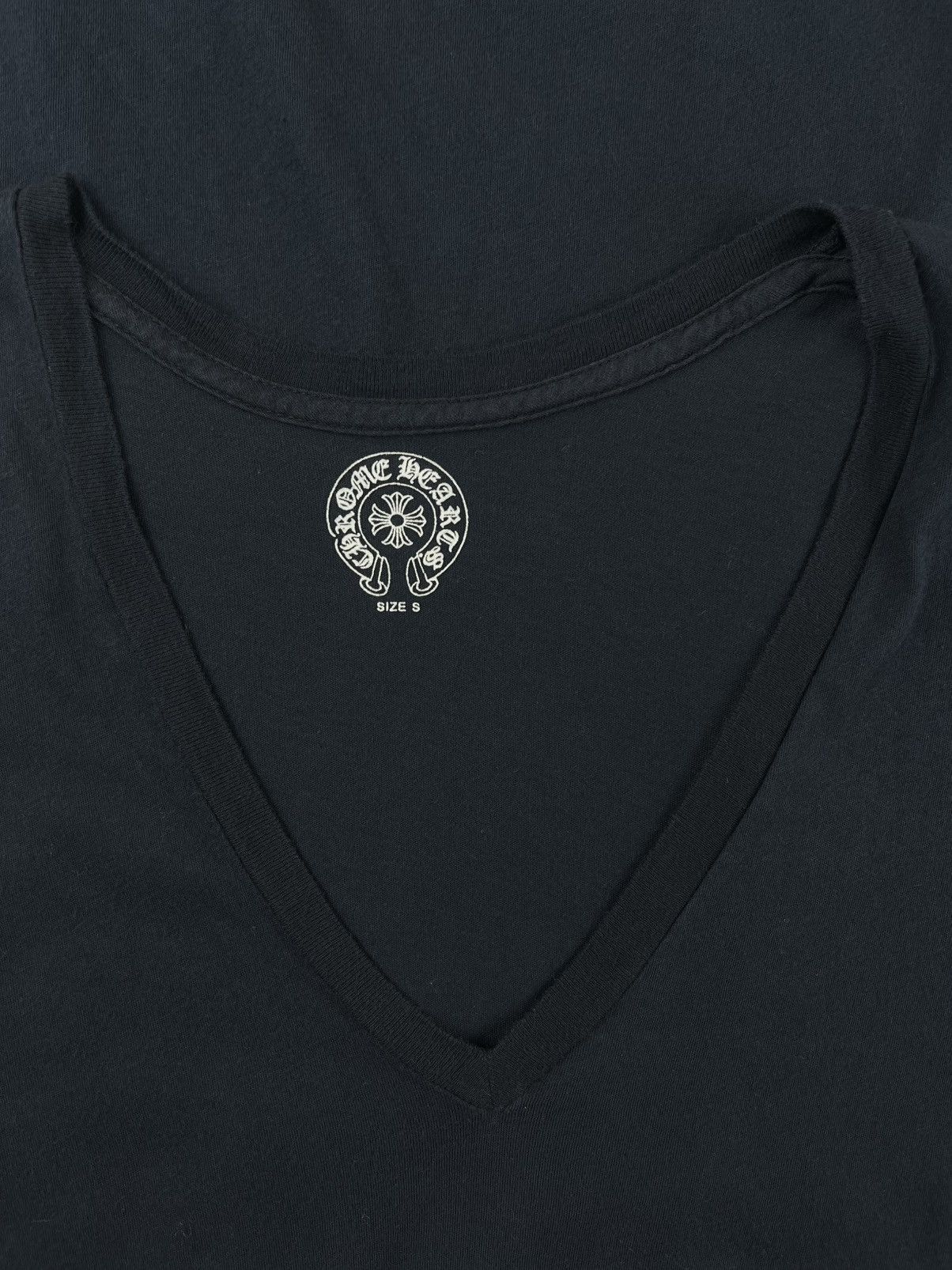 Chrome Hearts Chrome Hearts Vintage Scroll Logo Women’s V Neck Tshirt Size S / US 4 / IT 40 - 4 Thumbnail