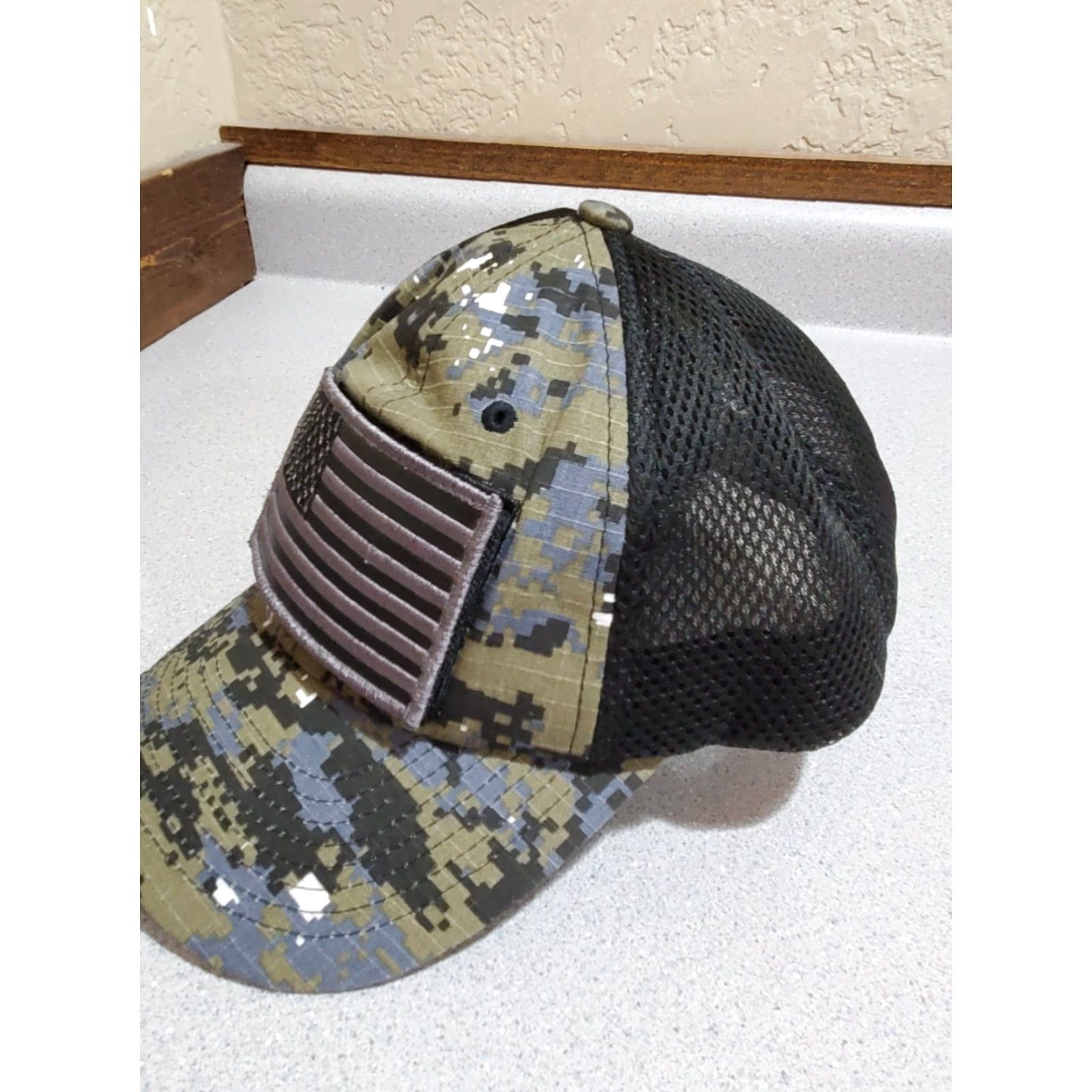Vintage Pit Bull American Flag Patch Baseball Hat Tactical Operator Military Cap USA Black Canvas Adjustable Velcro Mens One Size Size ONE SIZE - 3 Thumbnail