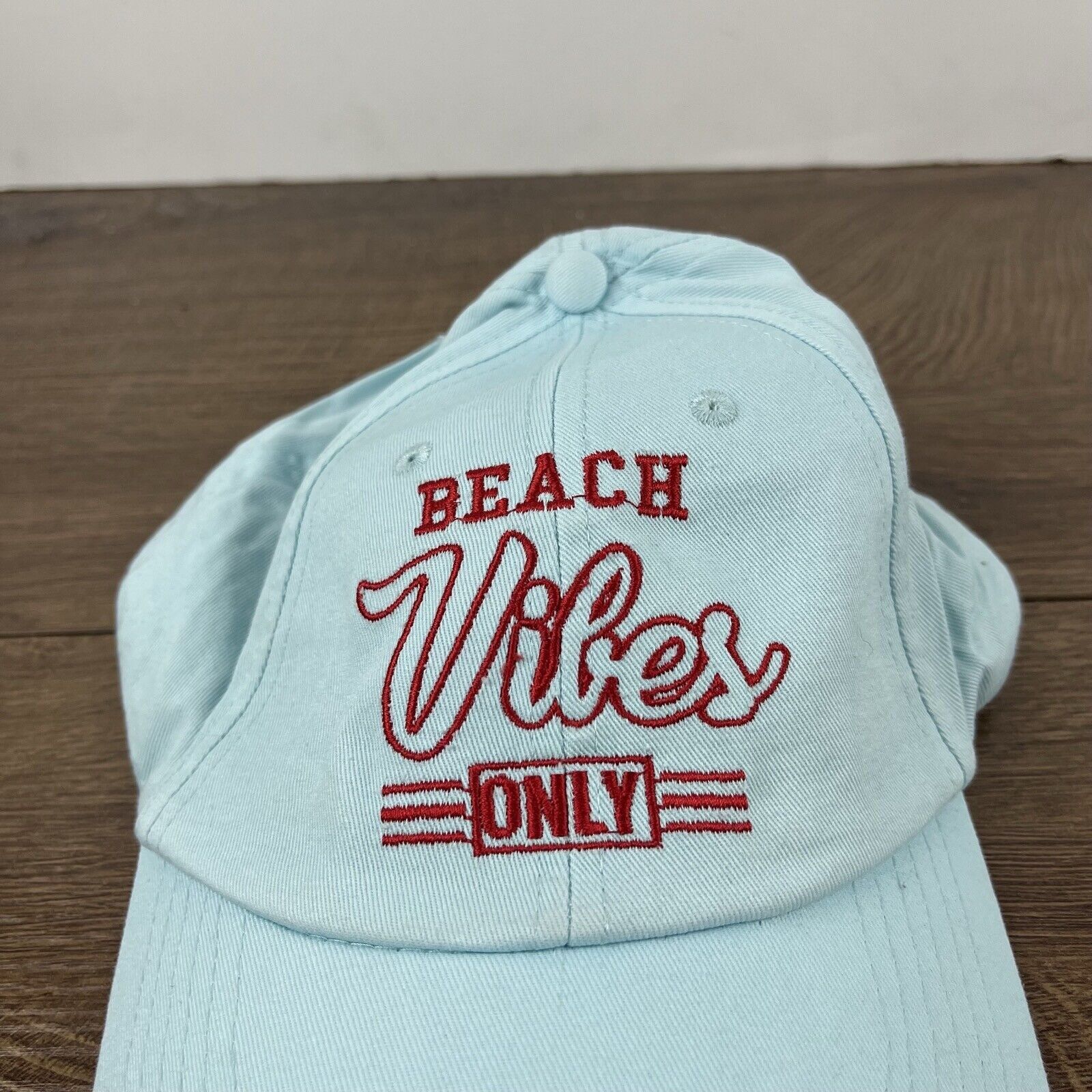 Other Beach Vibes Only Hat Beach Vibes Teal Blue Adjustable Hat Te Size ONE SIZE - 7 Thumbnail