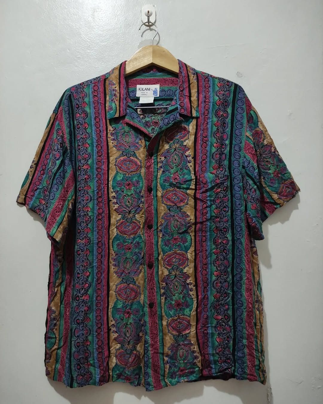 IOLANI Rare Vintage Iolani Rayon Paisley Floral Ethnic Size US M / EU 48-50 / 2 - 2 Thumbnail
