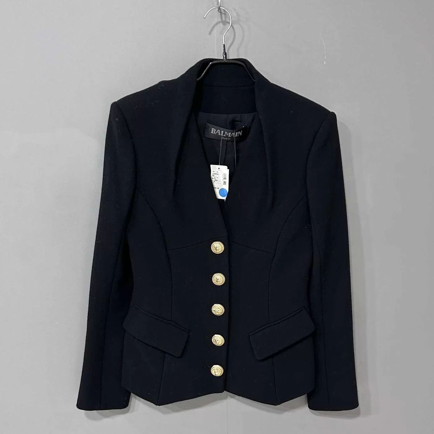 Balmain BALMAIN black gold button blazer 38 Size XS / US 0-2 / IT 36-38 - 1 Thumbnail