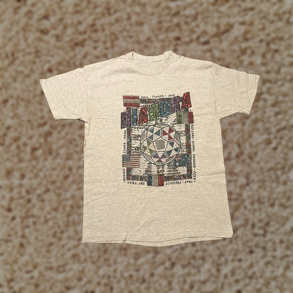 Diadora VINTAGE Diadora Soccer Single Stitch Gray S/S Tee T-Shirt Adult XLarge Mens Size US XL / EU 56 / 4 - 1 Thumbnail