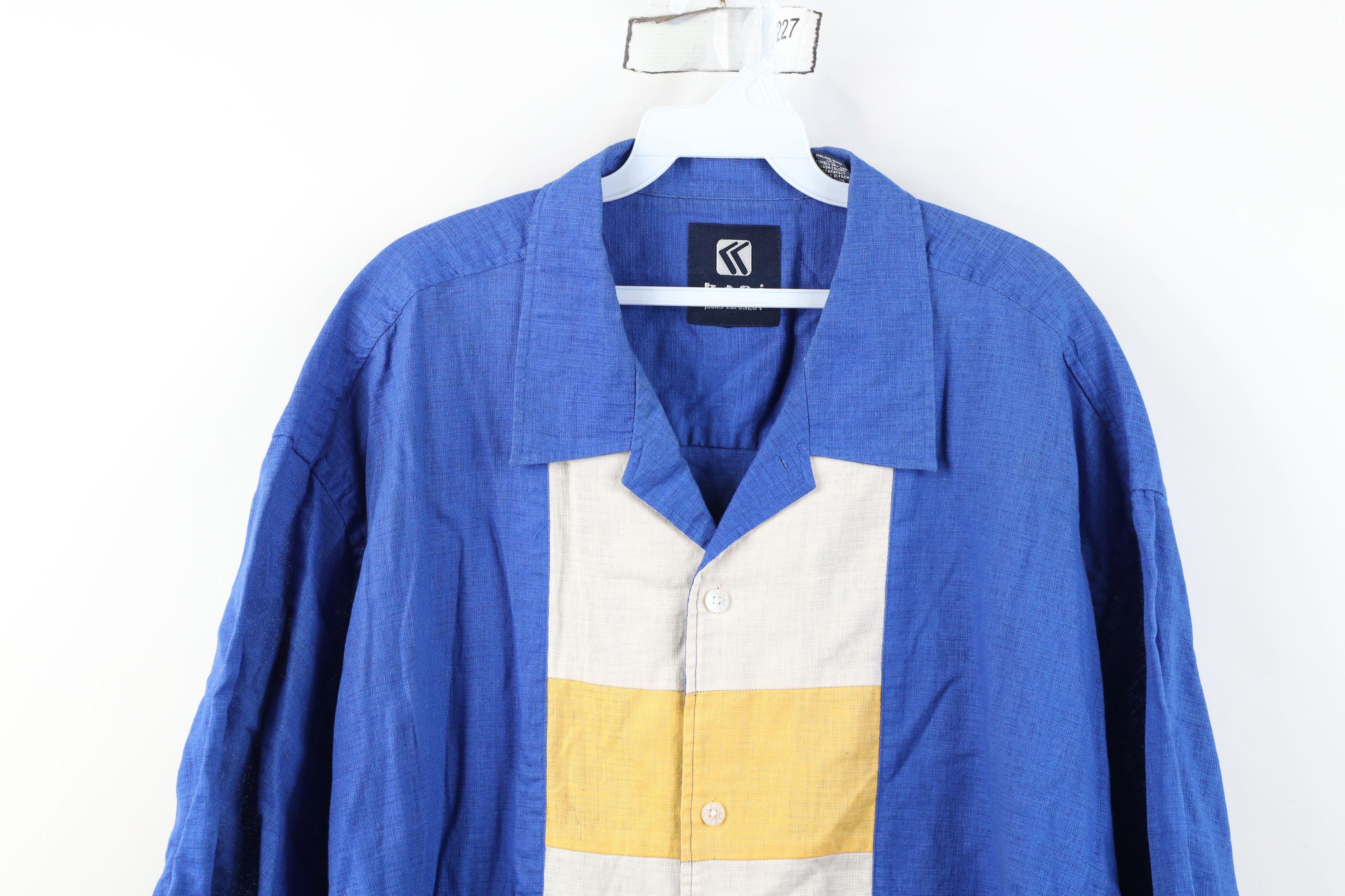 Karl Kani Vintage 90s Y2K Karl Kani Linen Short Sleeve Button Shirt Size US XXL / EU 58 / 5 - 2 Thumbnail