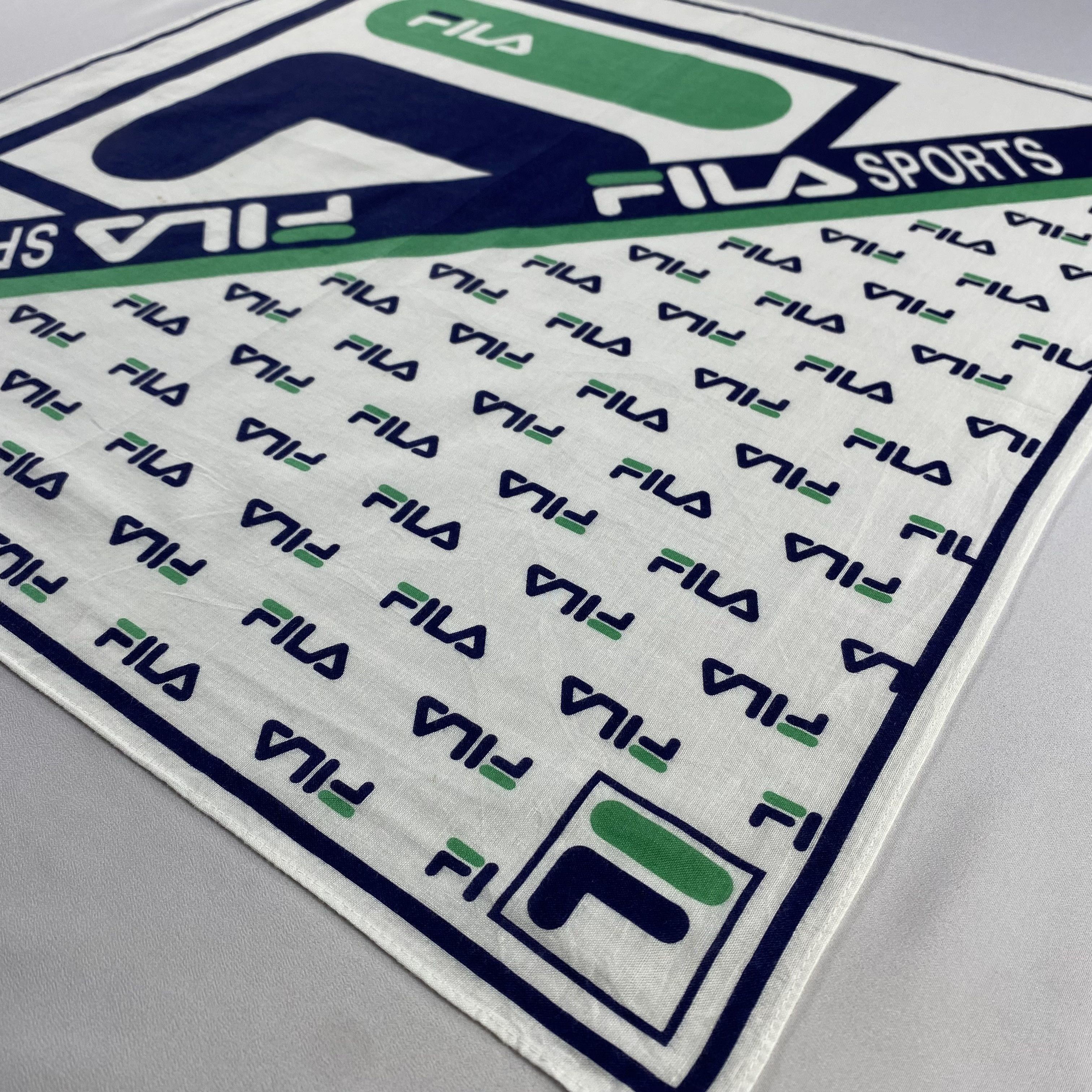 Fila × Vintage Fila Handkerchief / Neckerchief / Bandana-P1077 Size ONE SIZE - 2 Thumbnail