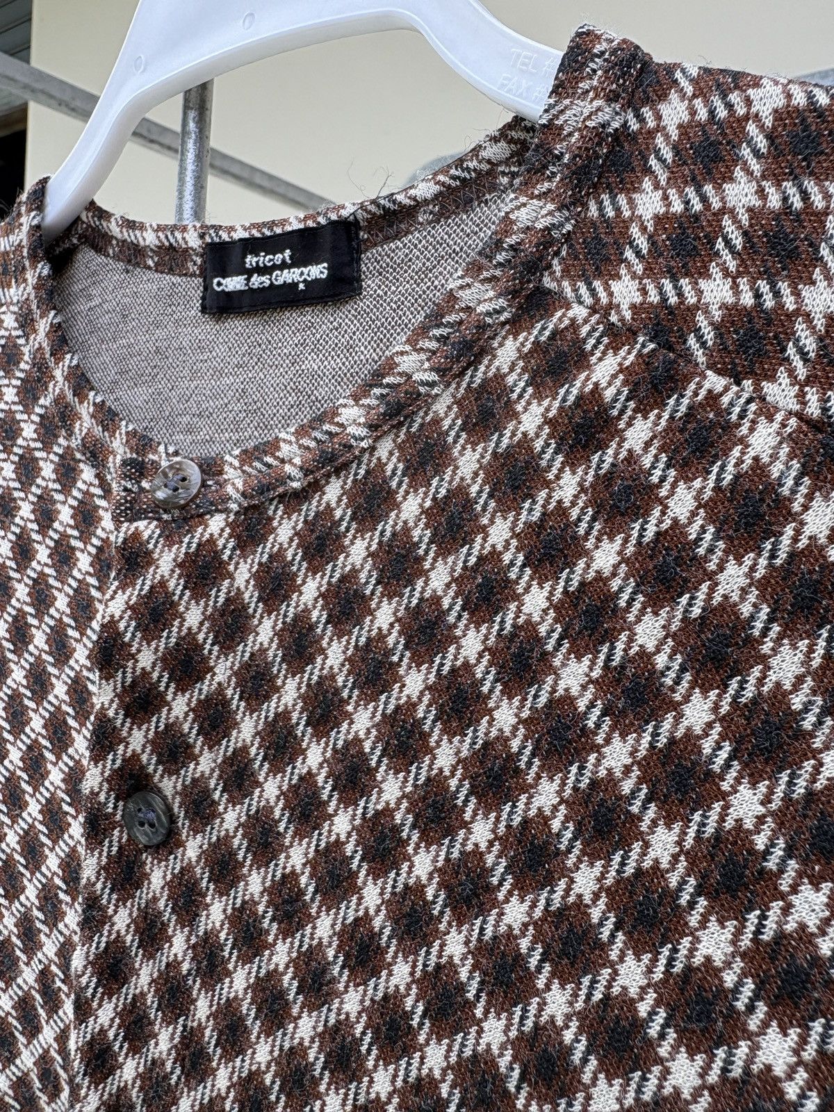 Tricot Comme des Garcons Comme des Garcons plaid bottom up long sleeves tee Size M / US 6-8 / IT 42-44 - 8 Thumbnail