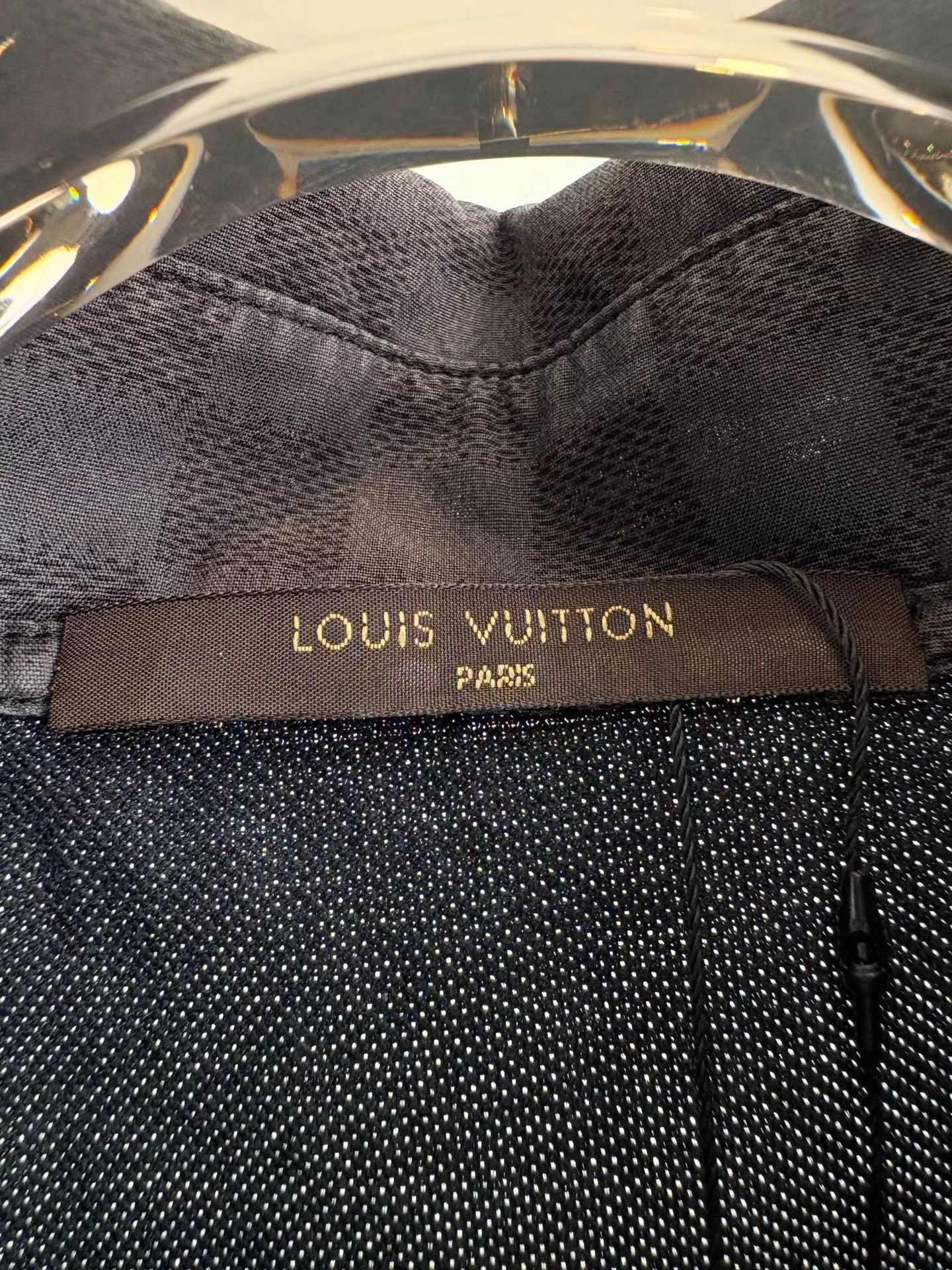 Louis Vuitton Black Short Sleeve Polo Shirt with Gray Collar Size US XXL / EU 58 / 5 - 4 Thumbnail