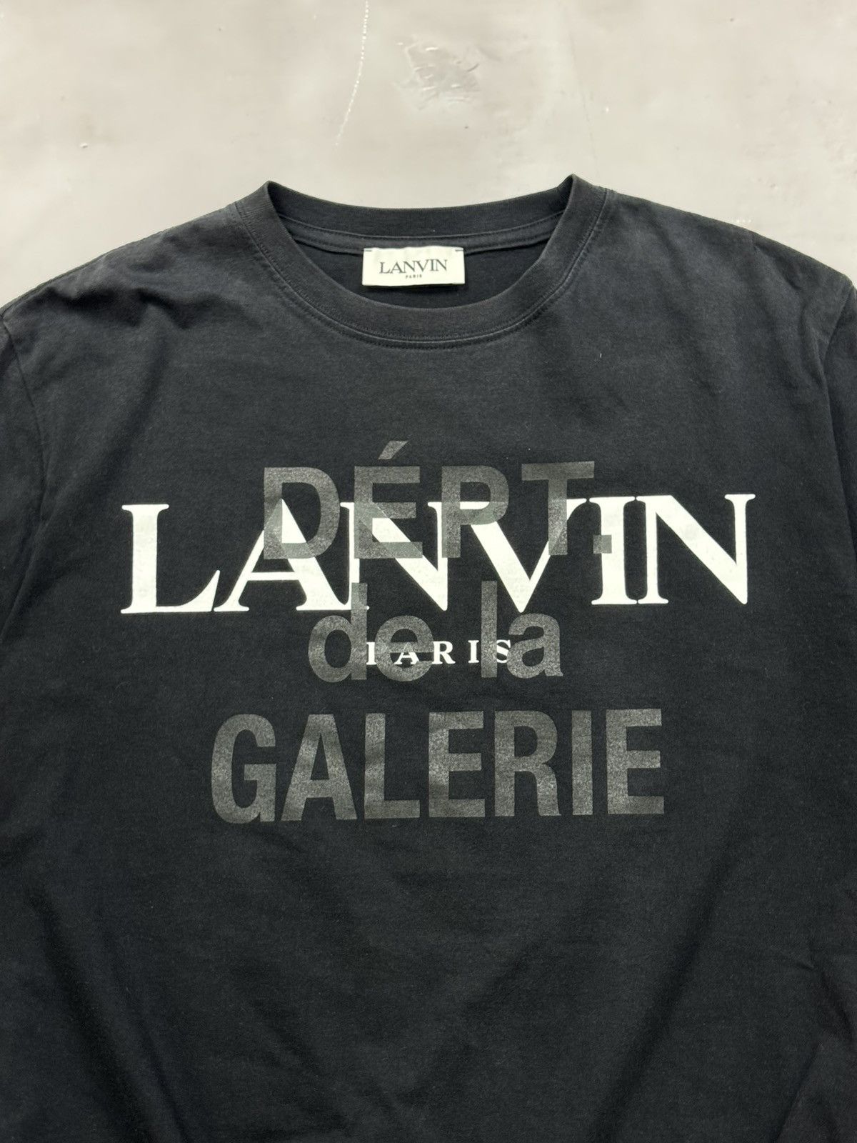 Gallery Dept. Ss21 Gallery Dept x Lanvin Logo Tee(Black/L) Size US L / EU 52-54 / 3 - 3 Thumbnail