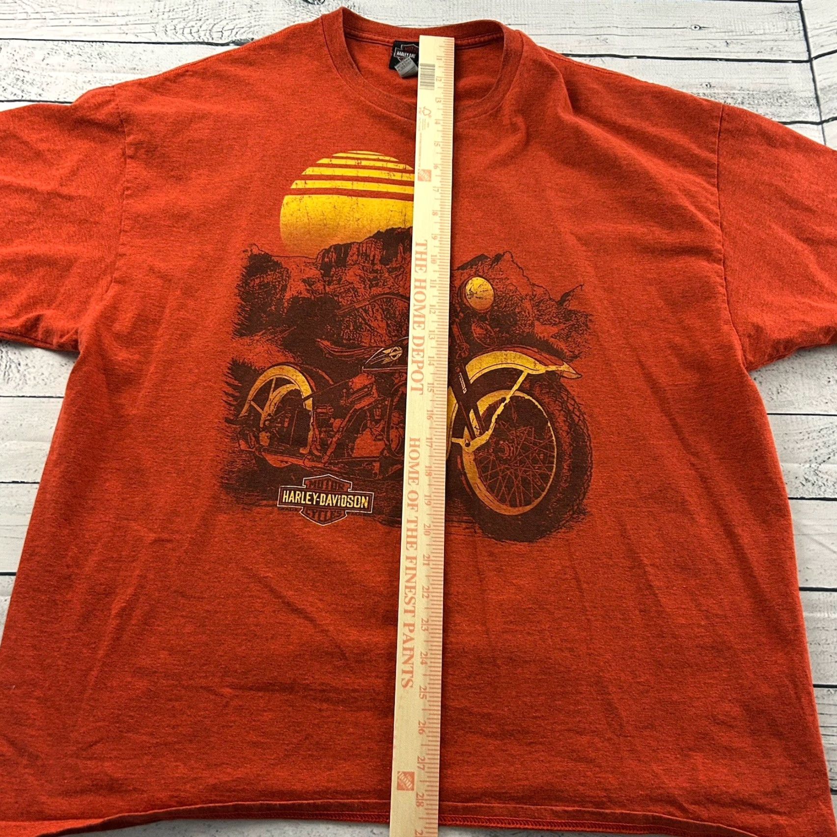 Harley Davidson Harley-Davidson T-Shirt Scottsdale AZ Short Sleeve Men 2XL Orange Size US XXL / EU 58 / 5 - 4 Thumbnail