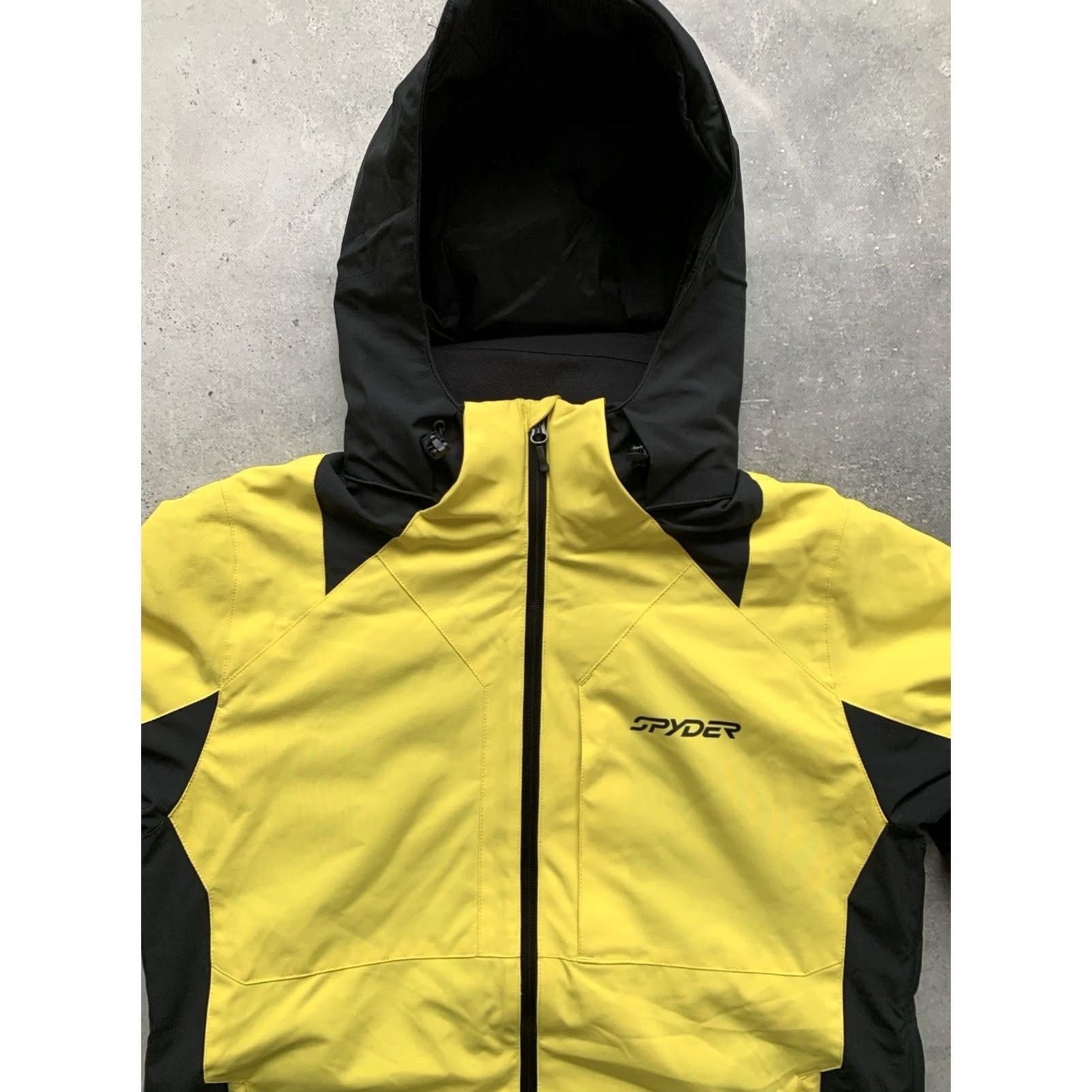 Spyder SPYDER CONTACT Jacket Men S Ski Yellow Black Polyester Full Zip Puffer 90s Theme Varsity Size US S / EU 44-46 / 1 - 4 Thumbnail