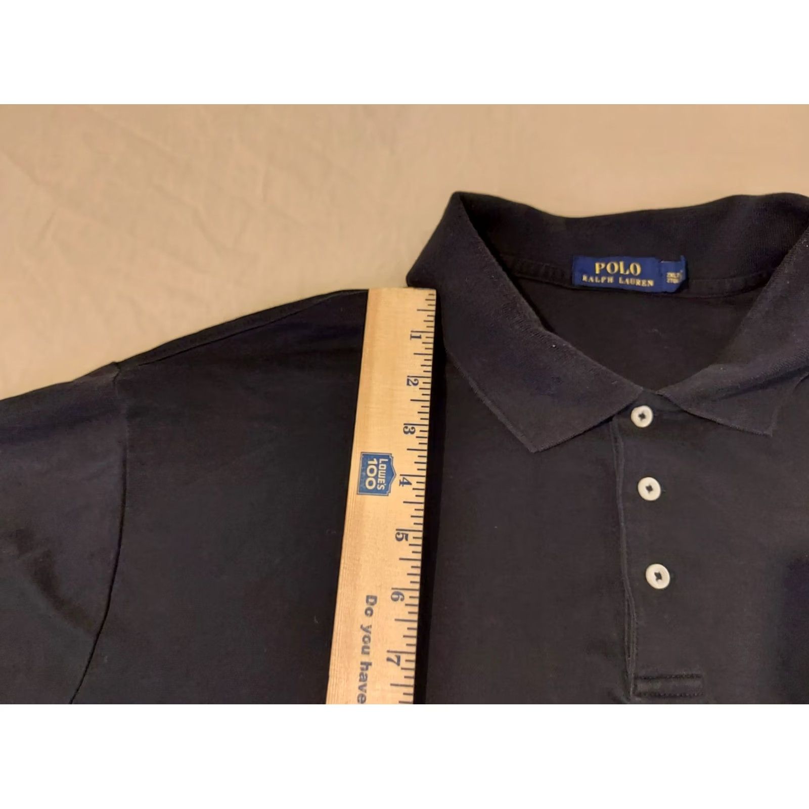 Polo Ralph Lauren Mens Polo Ralph Lauren Shirt 2XL Tall Black Cotton Knit Big & Size US XXL / EU 58 / 5 - 4 Thumbnail