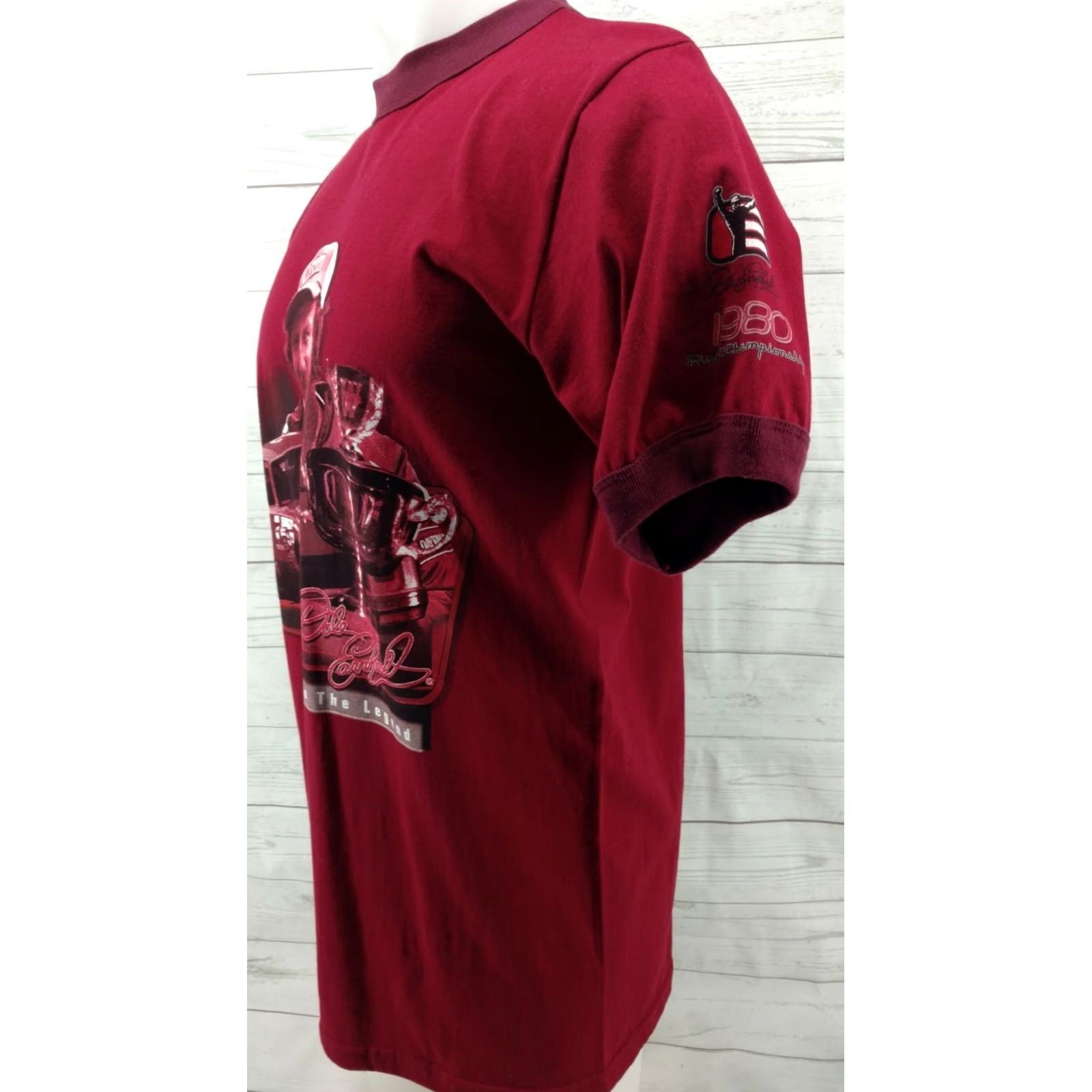NASCAR VINTAGE Winners Circle Men's T Shirt Nascar Dale Earnhardt The Intimidator Maroon M Regular Small? Size US M / EU 48-50 / 2 - 3 Thumbnail