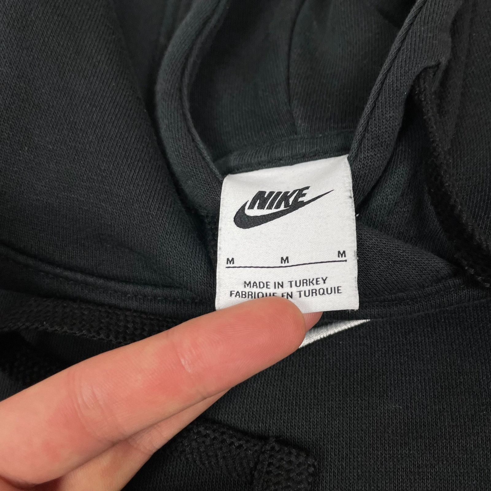 Nike Nike Men's Black Cotton Long Sleeve Pullover Hoodie Medium Size US M / EU 48-50 / 2 - 8 Thumbnail