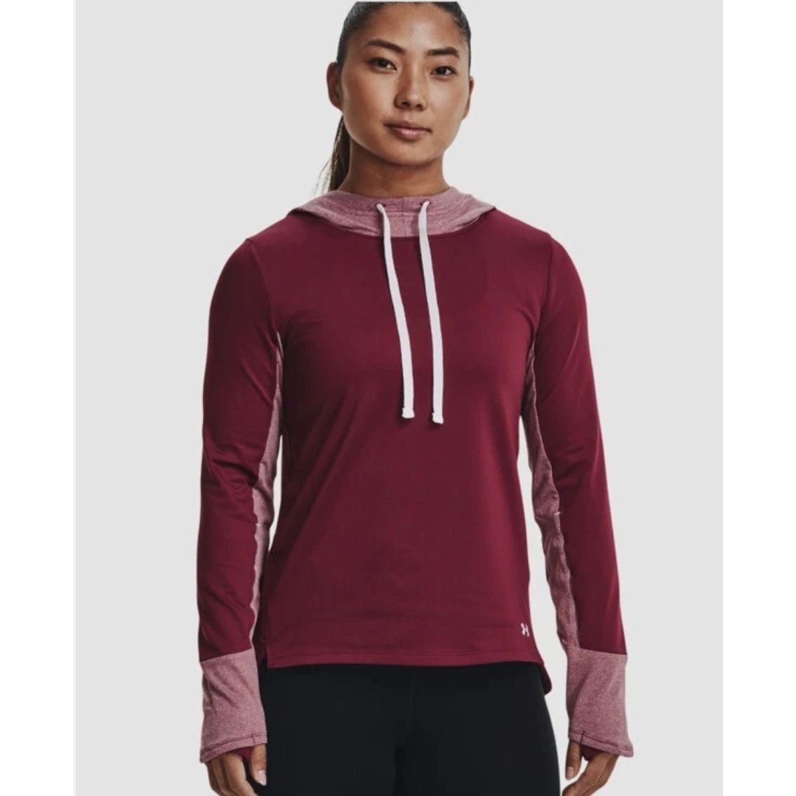 Under Armour Under Armour Womens ColdGear Burgundy Hoodie Thumbholes Medi Size M / US 6-8 / IT 42-44 - 1 Thumbnail