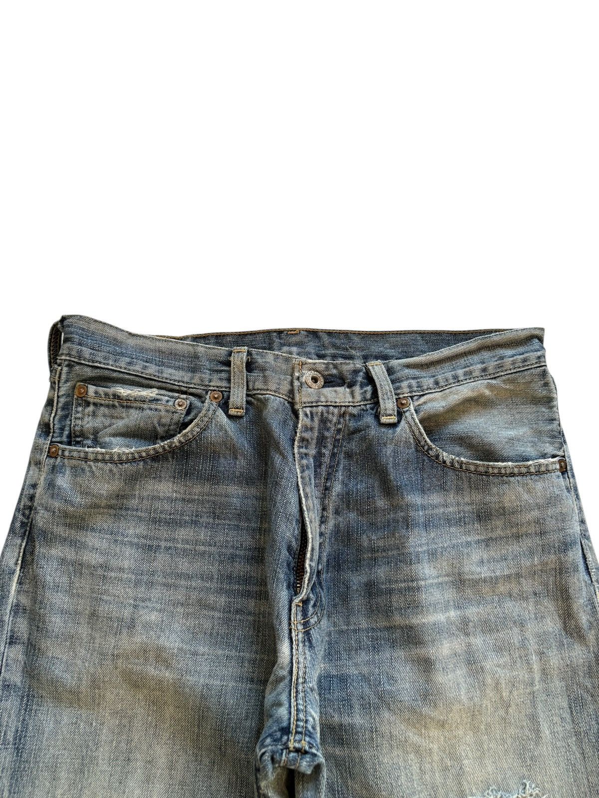 Levi's Vintage 90s Levis 502 Mud Wash Ripped Loose Baggy Jeans Size US 30 / EU 46 - 4 Thumbnail