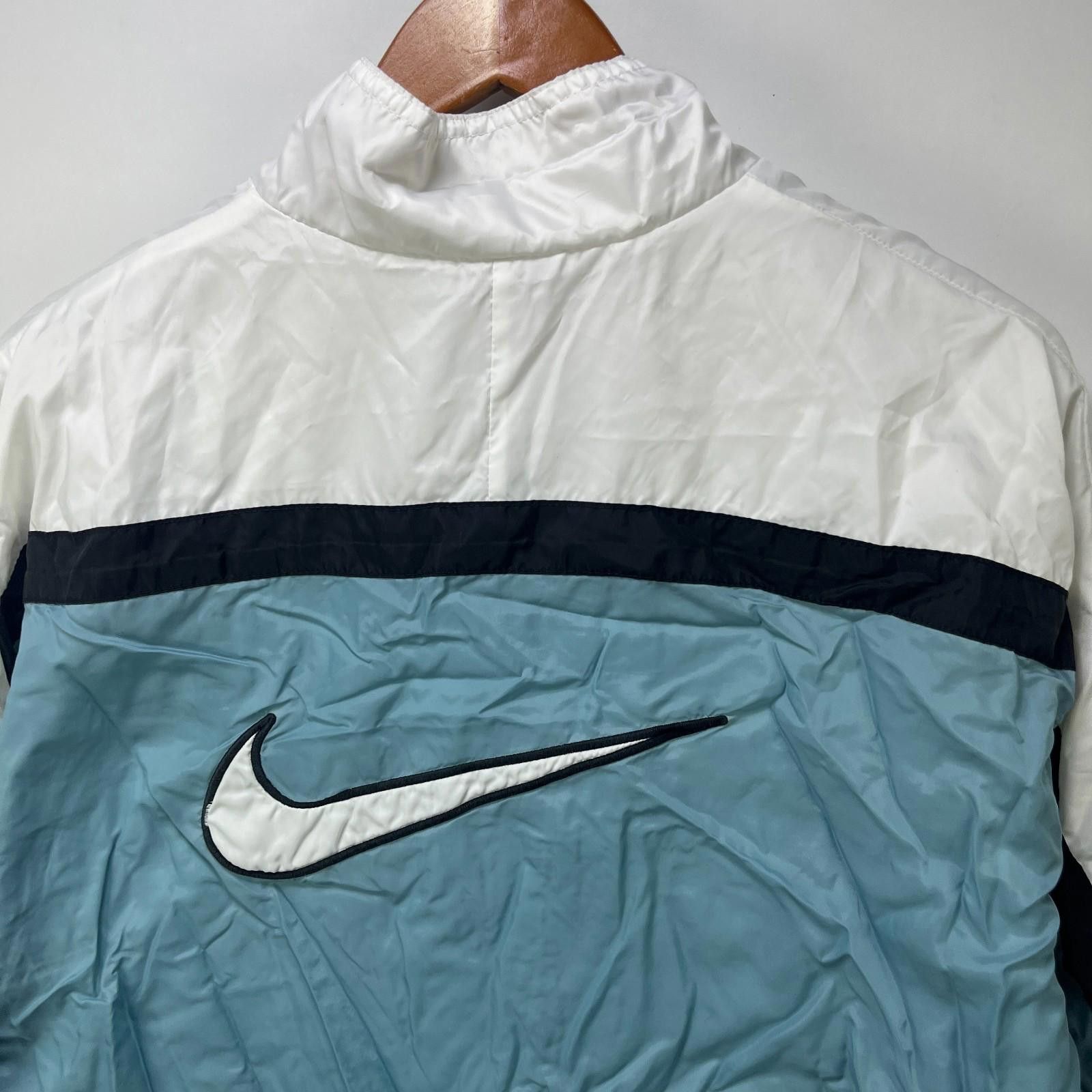 Nike Vintage 90s Nike Swoosh Windbreaker Jacket Youth XL Size US XL / EU 56 / 4 - 2 Thumbnail