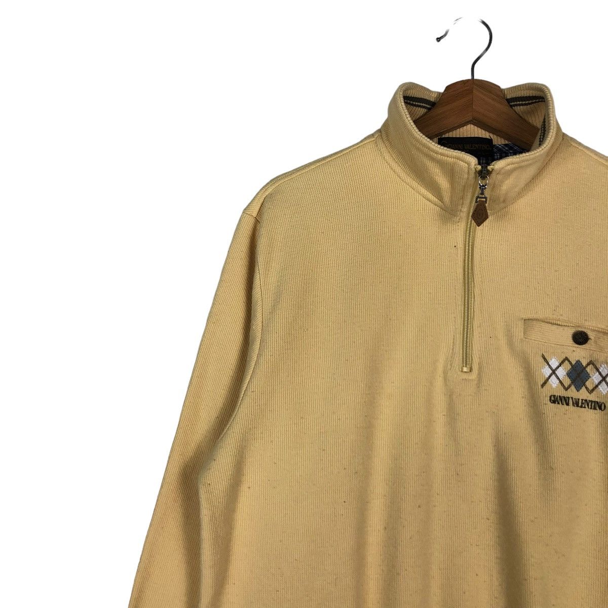 Japanese Brand VINTAGE HIGH COLLAR SWEATSHIRT GIANNI VALENTINO ISSEYMIYAKE Size US L / EU 52-54 / 3 - 5 Thumbnail