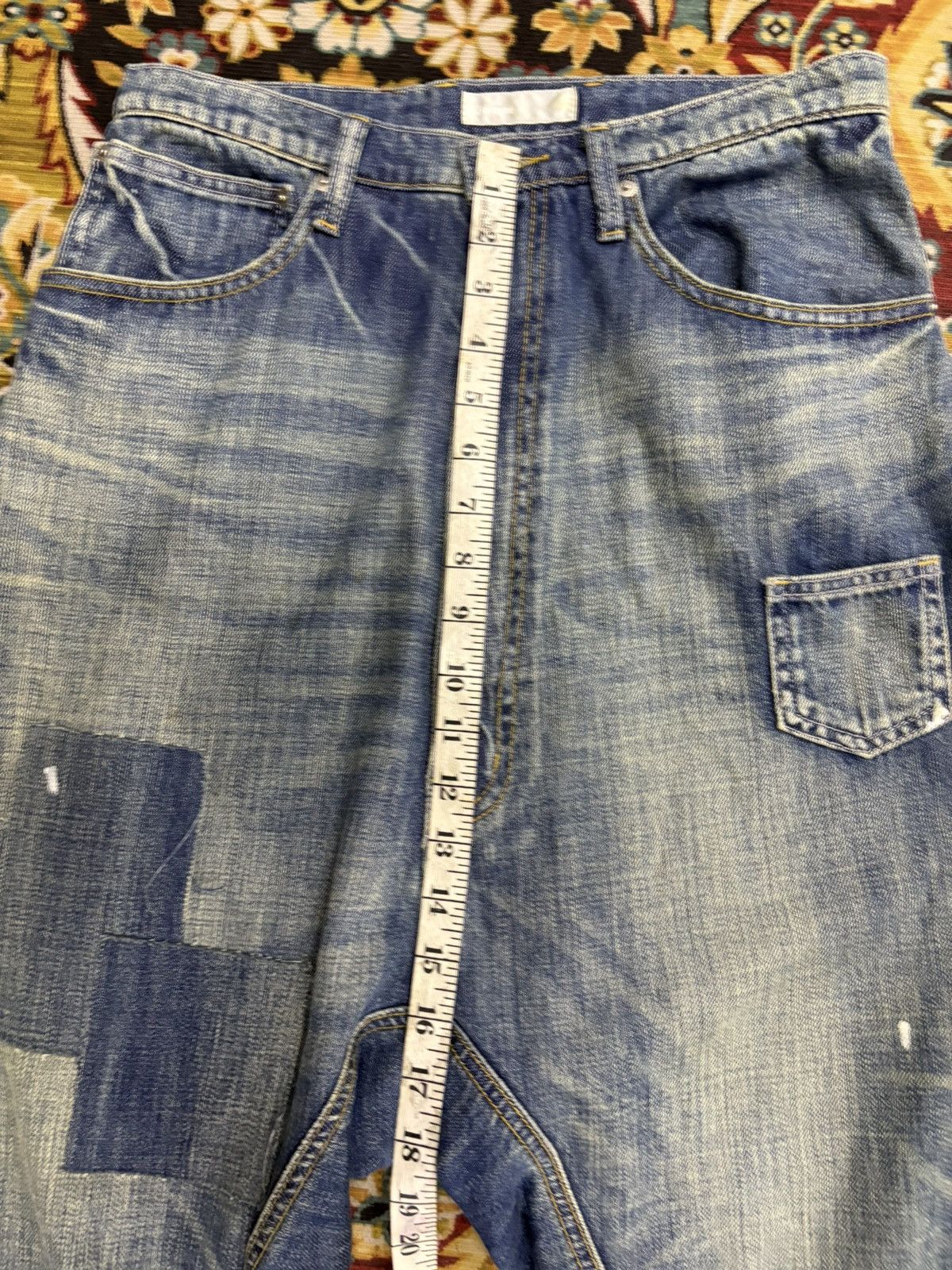 Issey Miyake × Ne-Net Ne-Net Issey Miyake Paint Splatter Patchwork Capri Pants Size US 30 / EU 46 - 22 Thumbnail