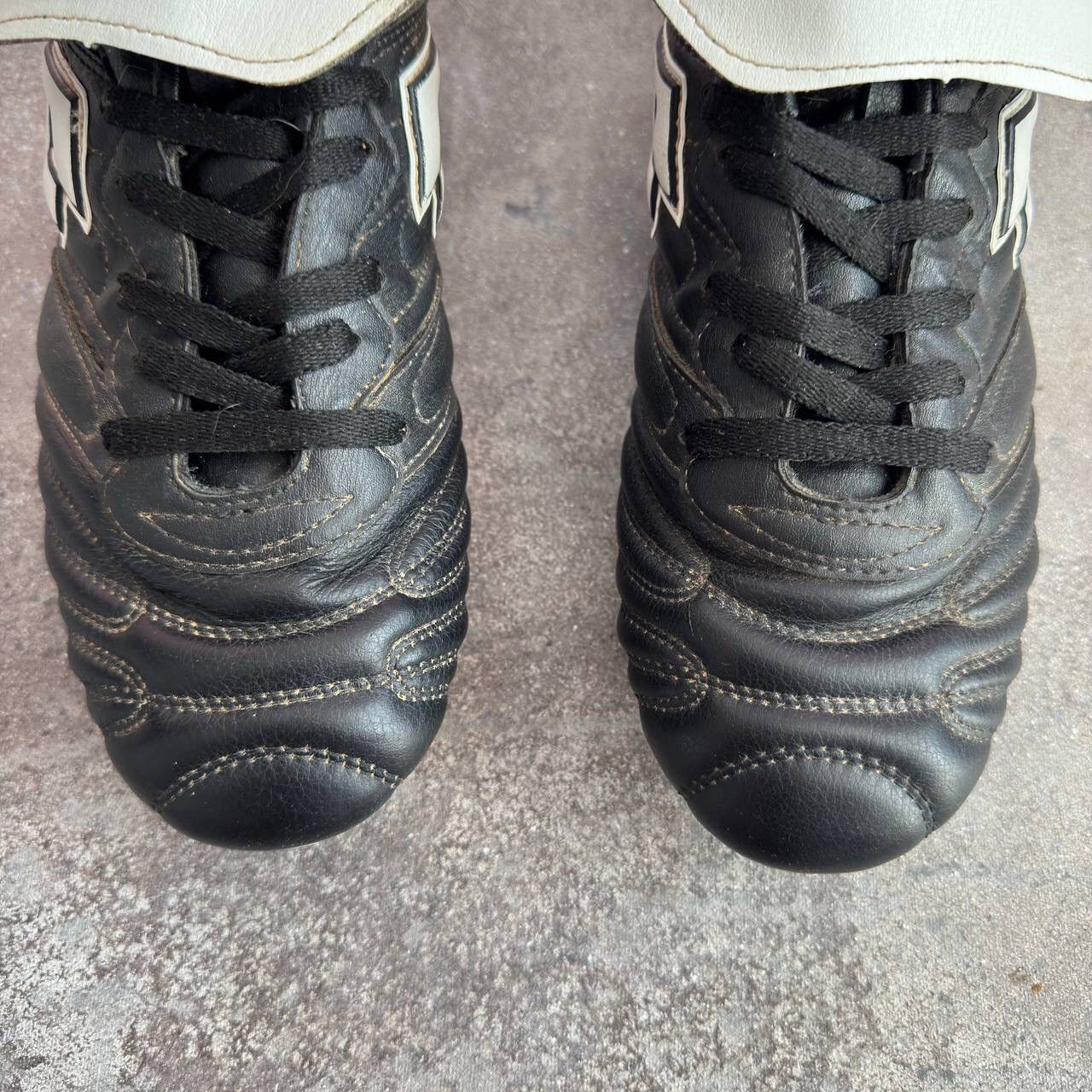 Lotto Sport × Vintage Lotto 90s Vintage Retro Leather Football Boots Soccer Cleats Size US 10.5 / EU 43-44 - 7 Thumbnail