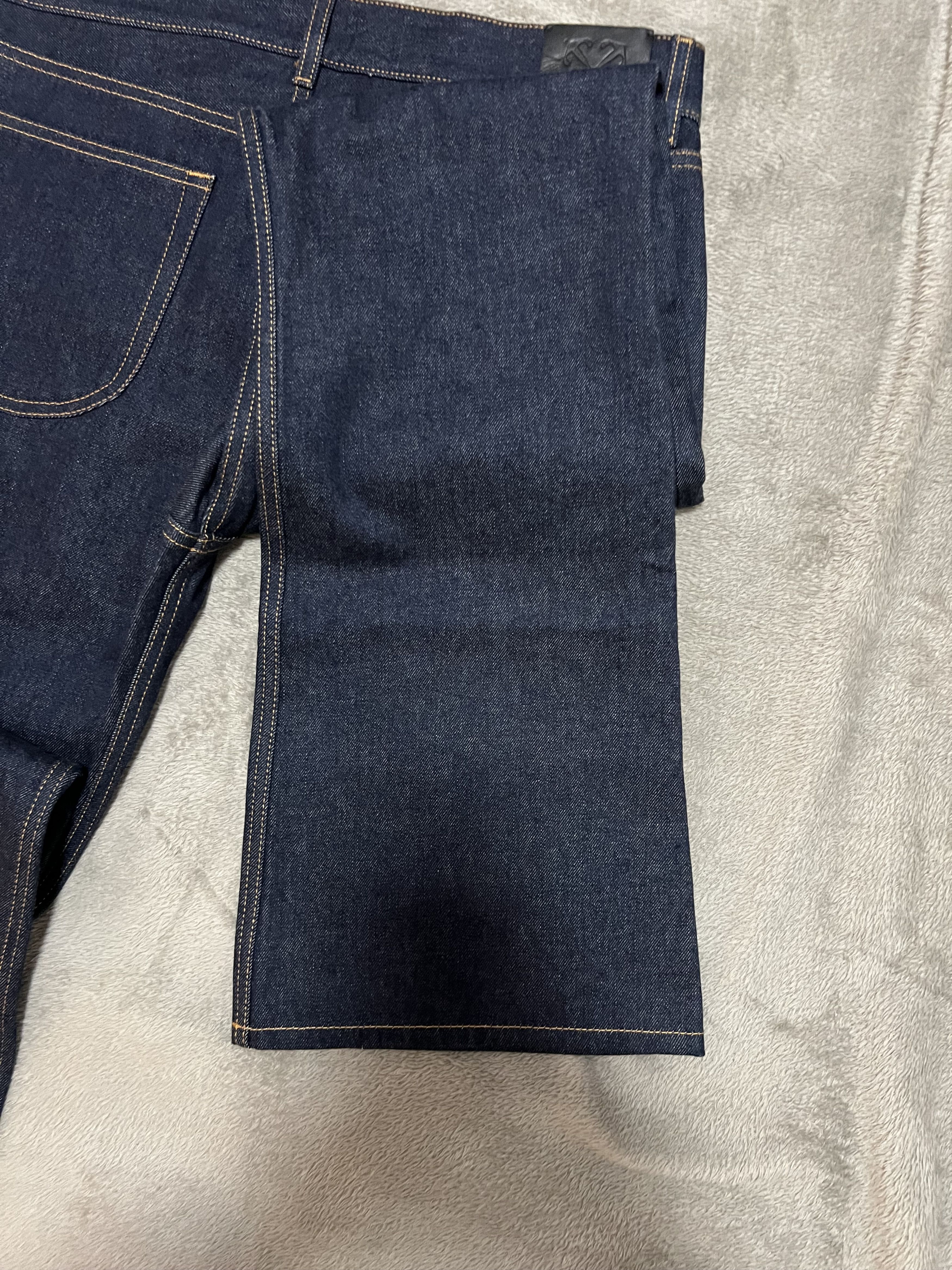 Off-White Off-White SS24 “90s Logo” Raw Blue Flare Jeans - W31 Size US 31 - 10 Thumbnail