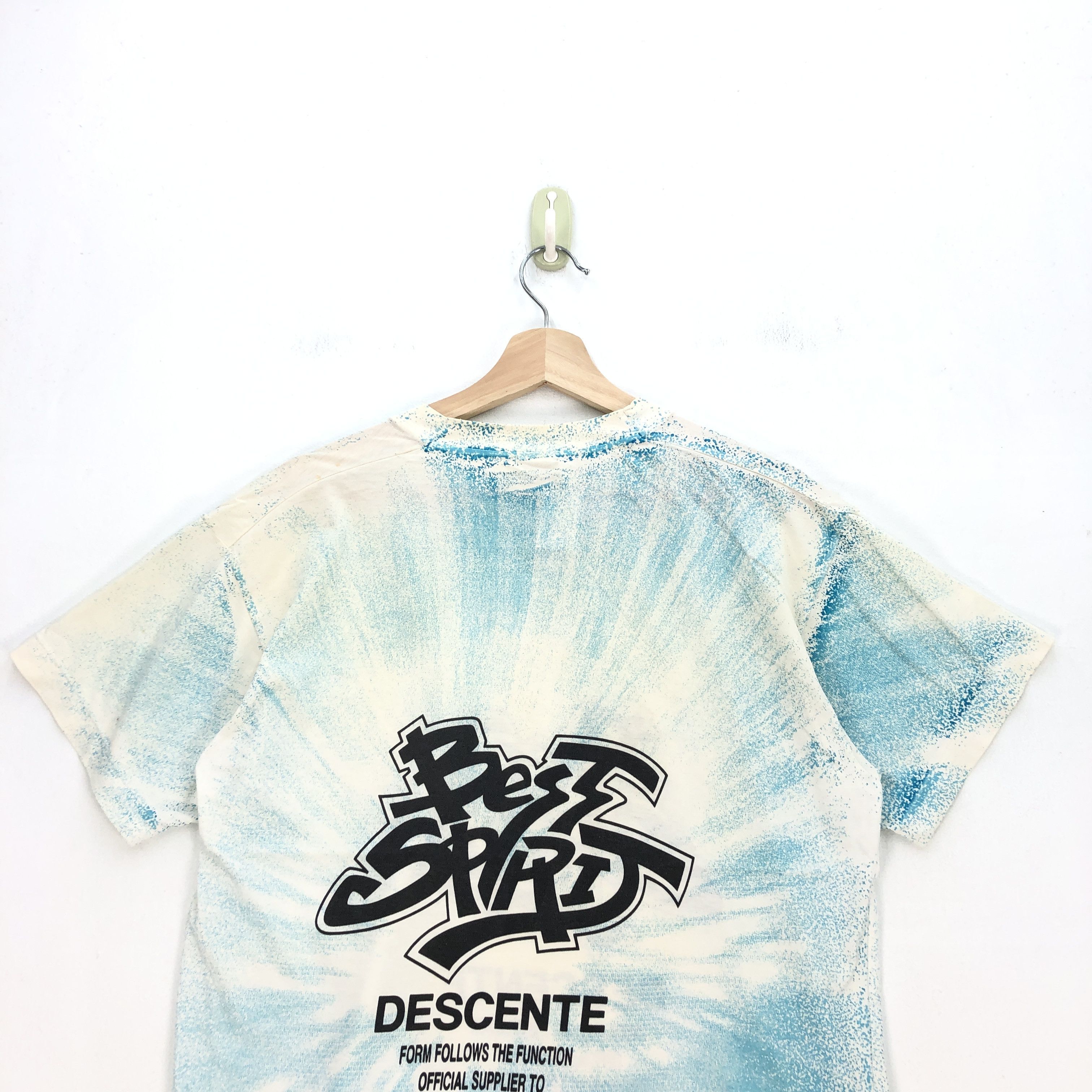 Descente Vintage 90s Descente T Shirt Best Spirit Japanese Tees Size US M / EU 48-50 / 2 - 4 Thumbnail