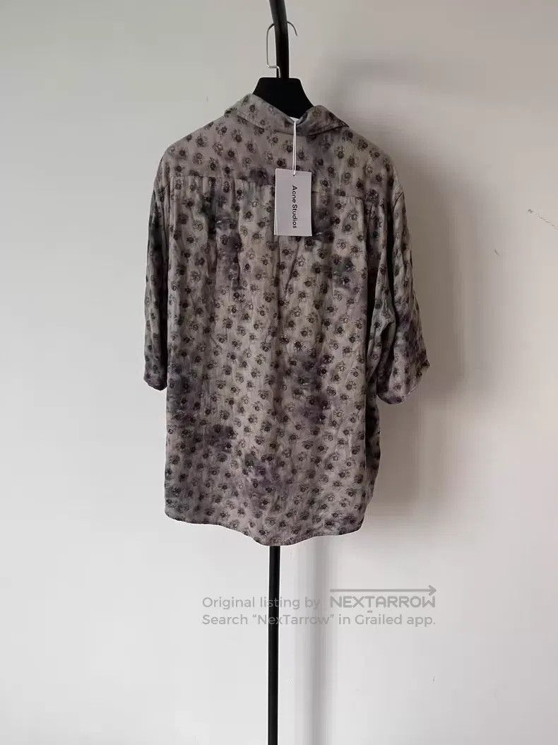 Acne Studios Acne Studios Daisy Printed Single Button Collar Shirt, Gre Size US S / EU 44-46 / 1 - 2 Thumbnail