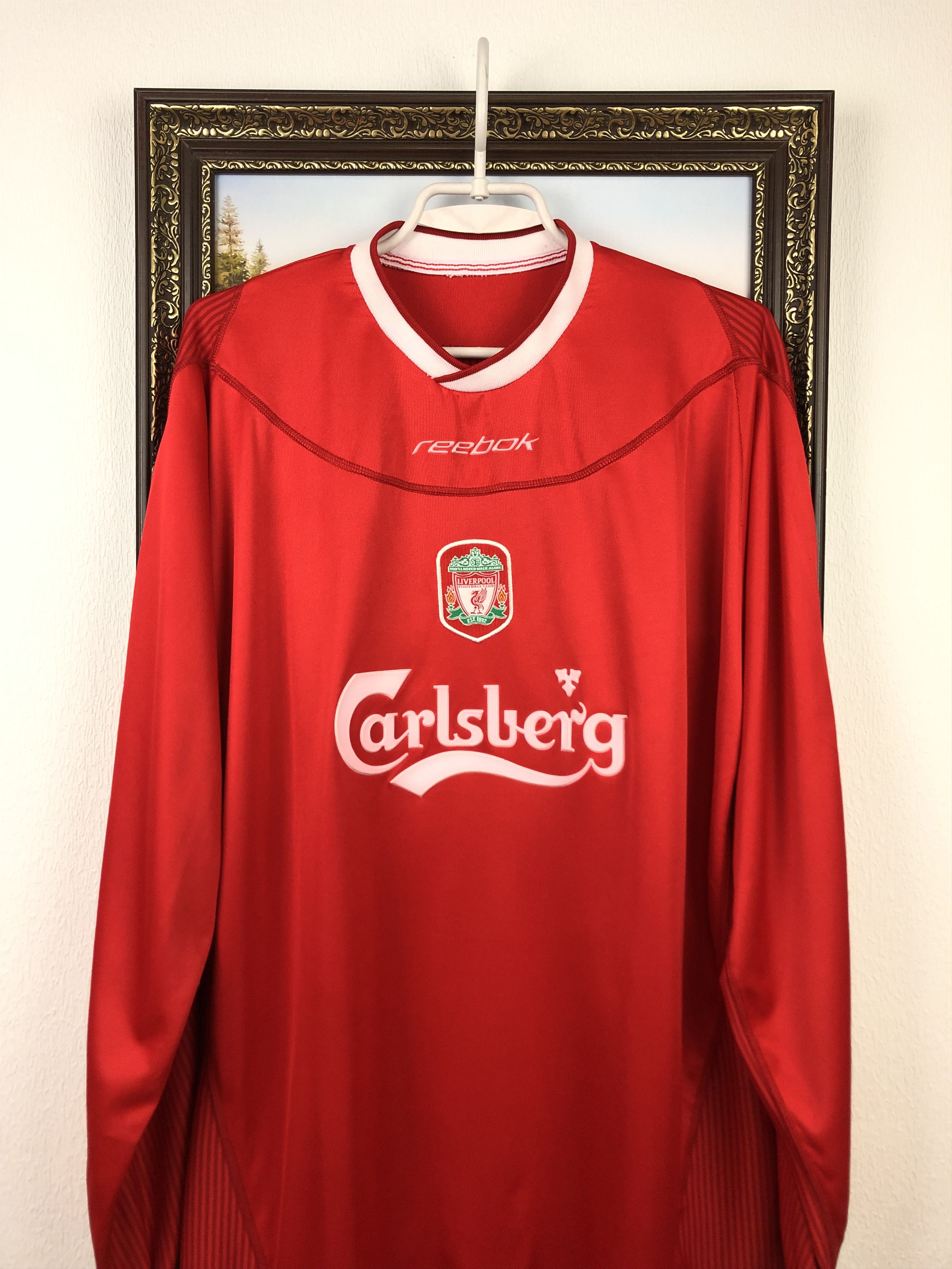 Vintage Liverpool shirt 2002 Soccer Long Sleeve #9 Fowler Jersey Size US XL / EU 56 / 4 - 2 Thumbnail