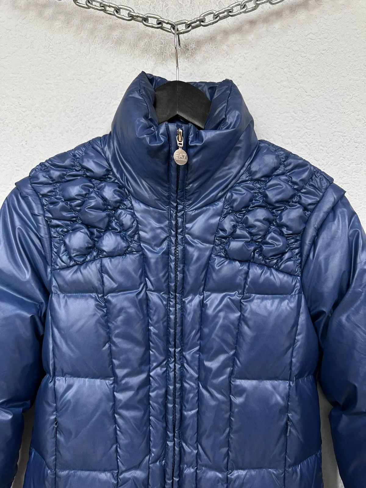 Emporio Armani Emporio Armani Down Jacket Vintage EA7 Avant Garde Style Y2K Size S / US 4 / IT 40 - 2 Thumbnail