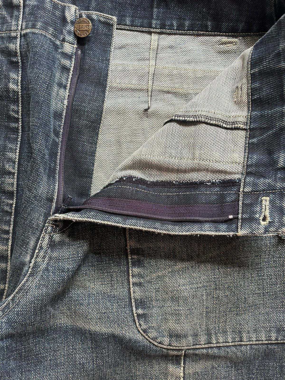 Jean Charles De Castelbajac Vintage Castelbajac Mud Wash Distress Baggy Jeans Size US 30 / EU 46 - 9 Thumbnail