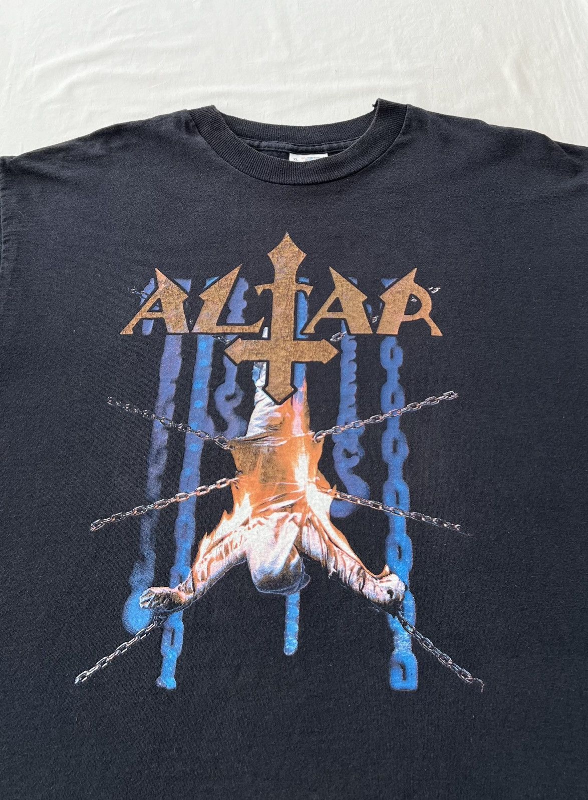 Band Tees Vintage 90s Altar Band Death Metal Jesus Long Sleeve T-shirt Size US XL / EU 56 / 4 - 4 Thumbnail