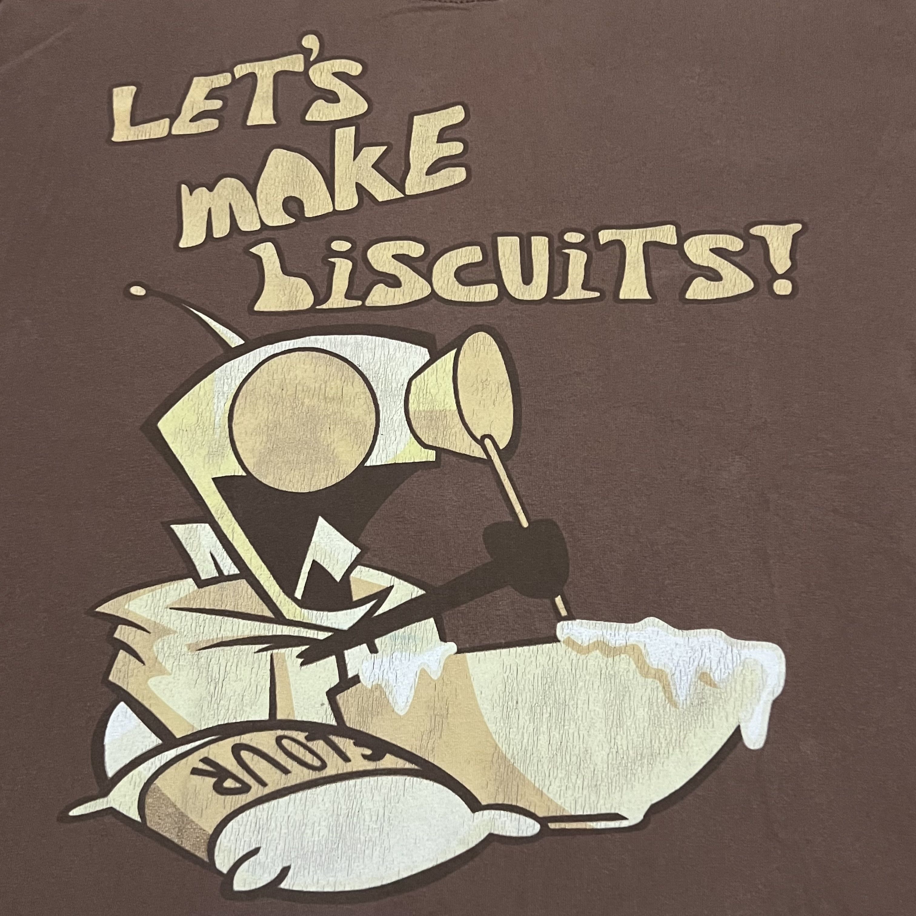 Cartoon Network × Nickelodeon × Vintage Vintage Invader Zim Lets Make Biscuits Shirt Nickelodeon Gir Size US L / EU 52-54 / 3 - 3 Thumbnail