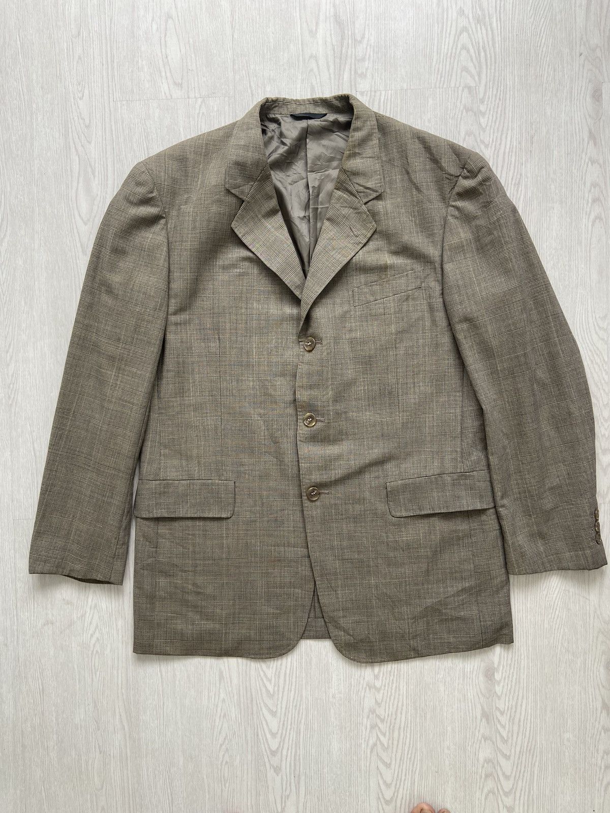 Yohji Yamamoto Vintage SS01 A.A.R Durban Signature Glen Plaid Jacket Size 44R - 1 Thumbnail