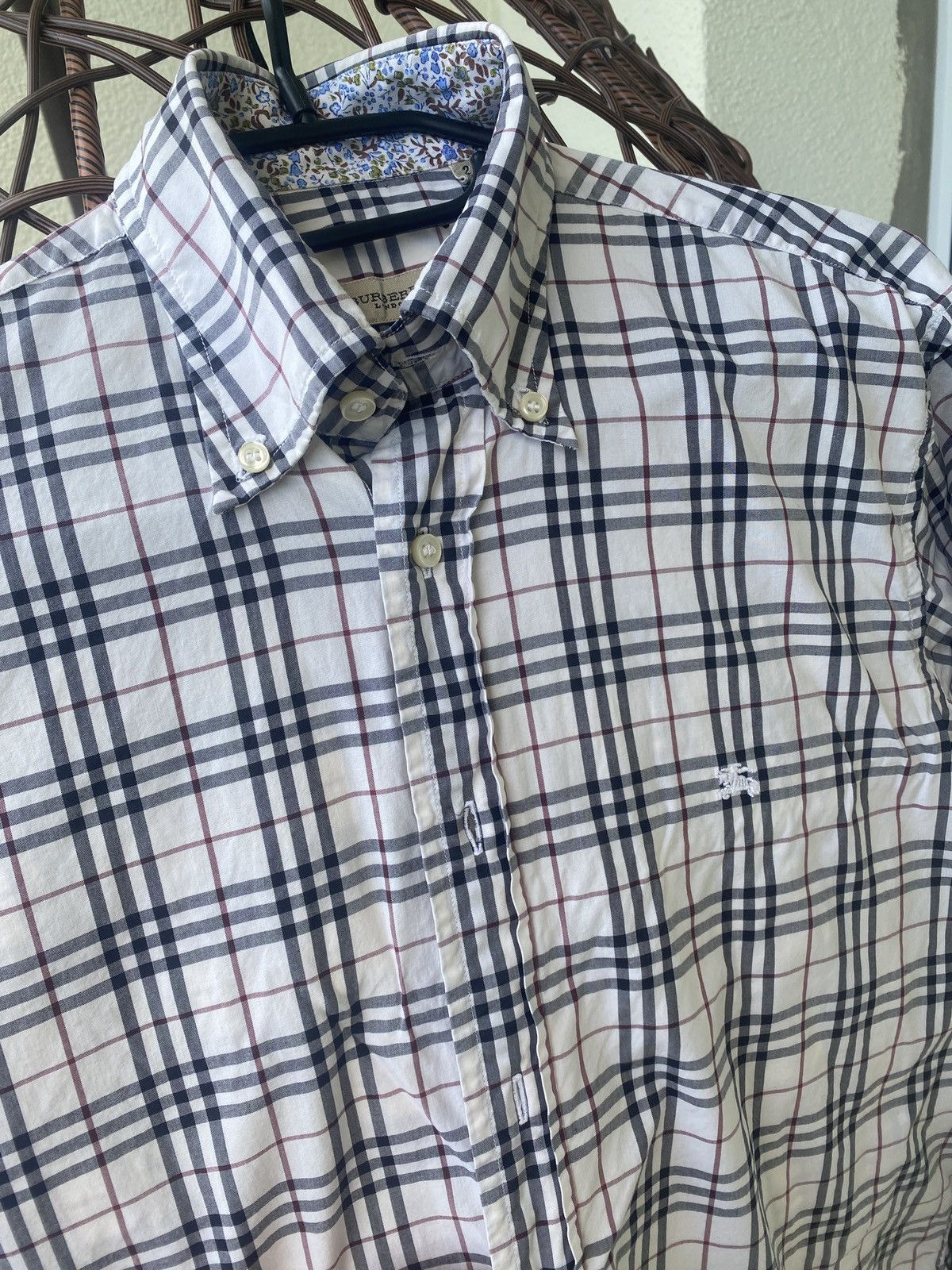 Burberry Luxury fullprint vintage shirt button up Size US S / EU 44-46 / 1 - 6 Thumbnail