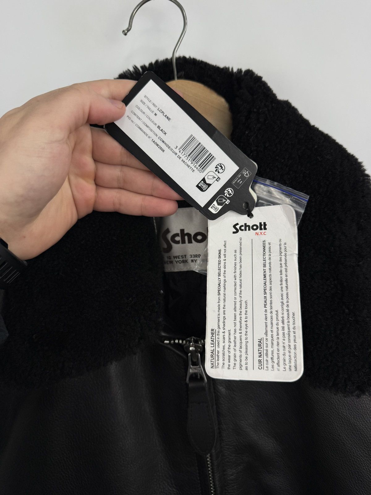 Schott 🇺🇸 NEW❗️Schott NYC A-2 Flight Cowhide Leather Jacket LCPANE Size US M / EU 48-50 / 2 - 6 Thumbnail