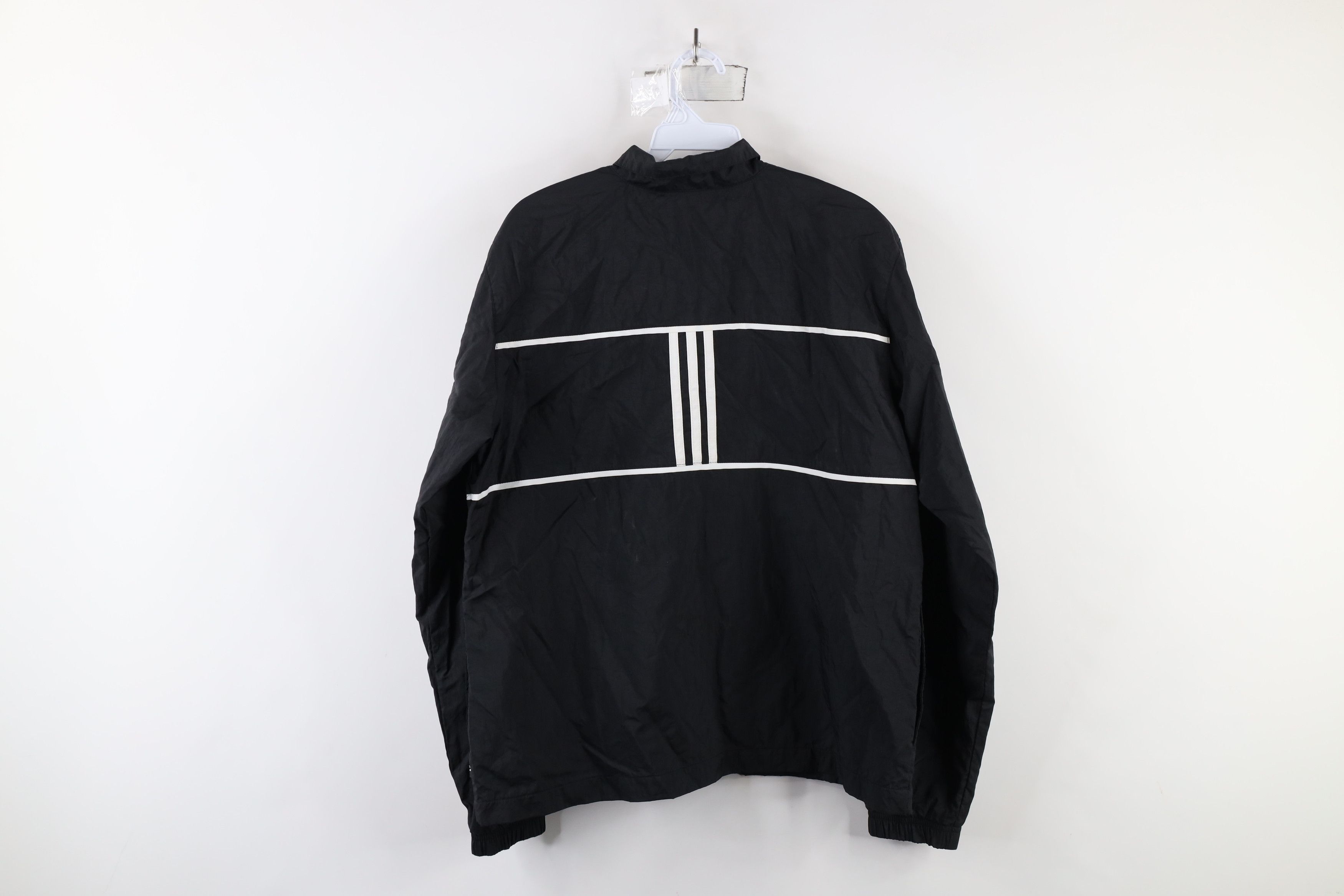 Adidas × Vintage Vintage Adidas Striped Lined Full Zip Windbreaker Jacket Size US M / EU 48-50 / 2 - 13 Thumbnail