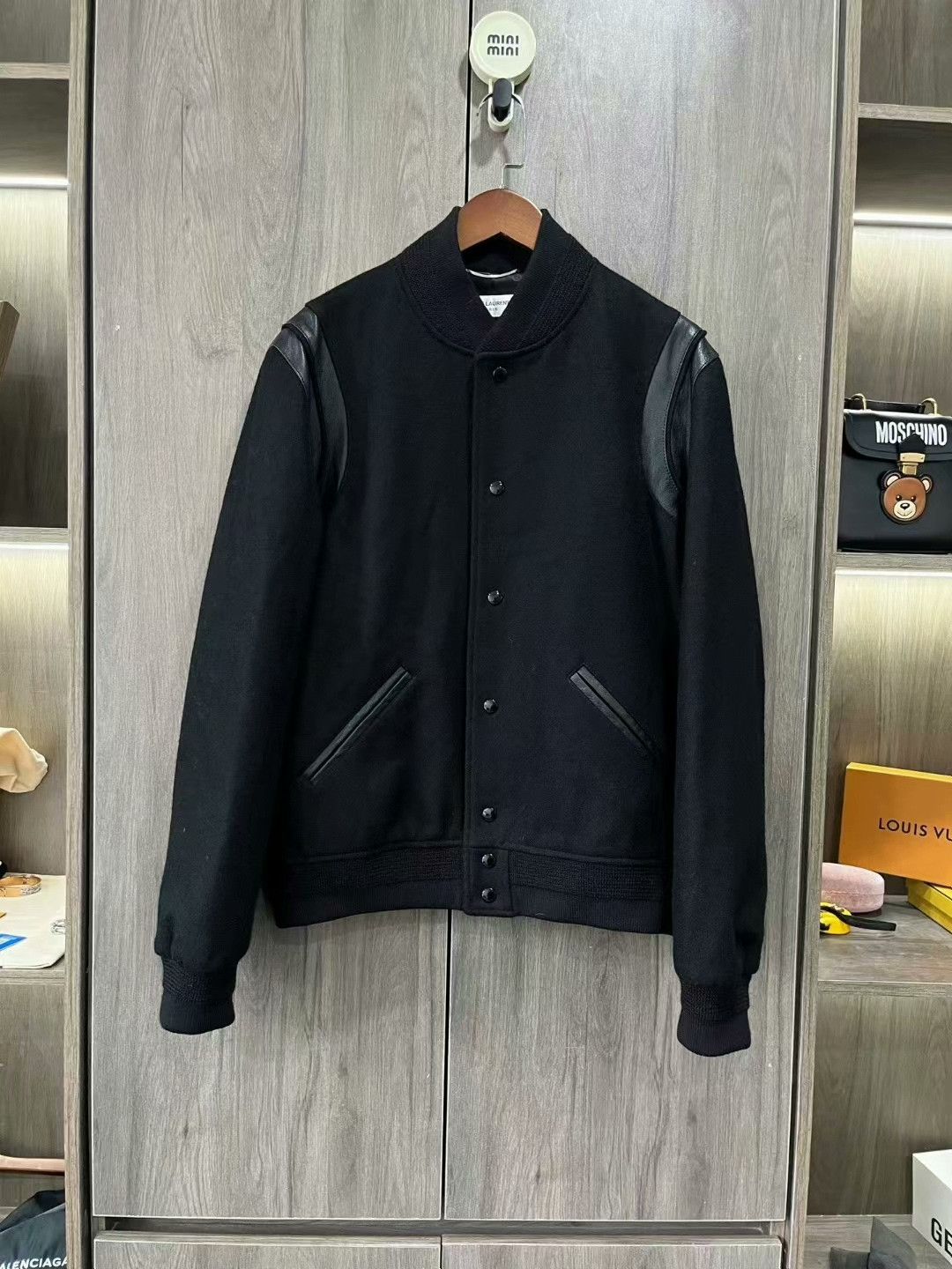 Saint Laurent Paris saint laurent wool baseball jacket size 52 Size US L / EU 52-54 / 3 - 1 Thumbnail