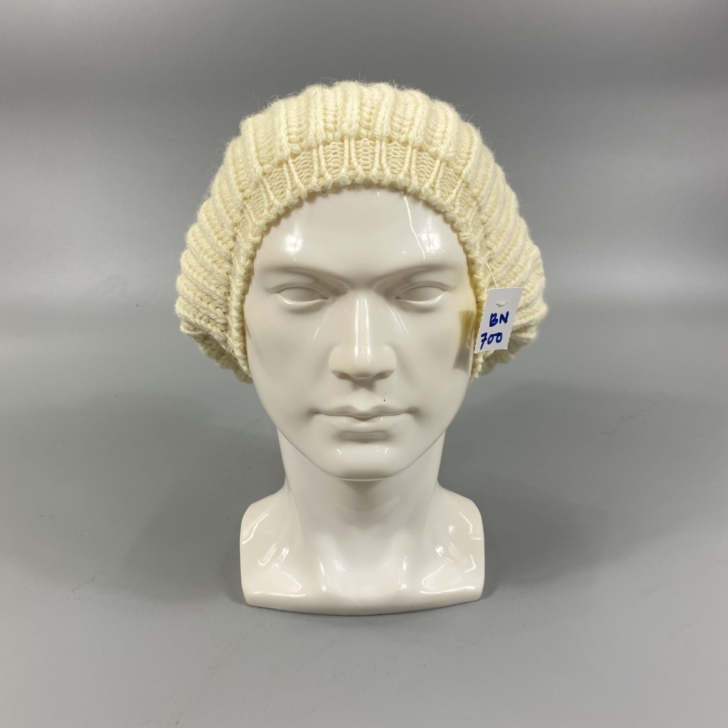 Highland Wool Natural Knit Pom Pom Beanie -BN700 Size ONE SIZE - 3 Thumbnail
