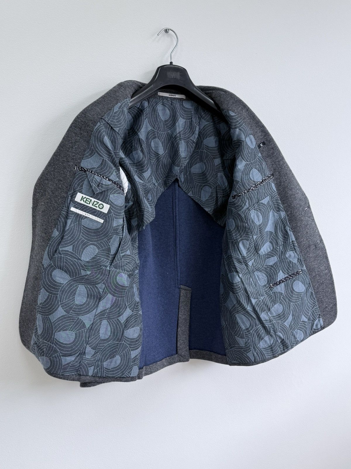 Kenzo Kenzo Gray Wool Blazer Size 50 Size 40R - 7 Thumbnail
