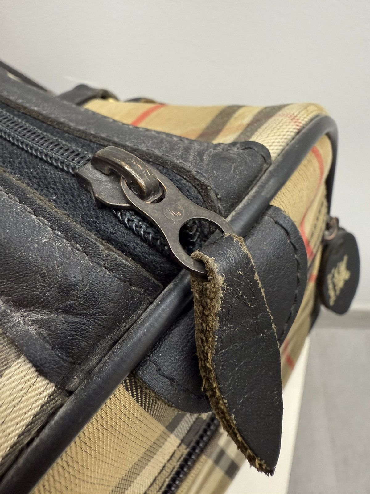 Burberry Vintage Burberrys Nova Check Big Speedy Handle Bag Size ONE SIZE - 4 Thumbnail