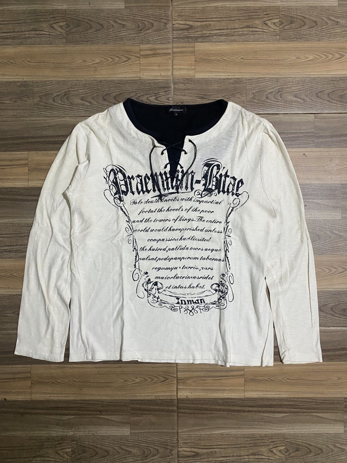 Japanese Brand × Vintage BEAUMERE POEM BONDAGE LONG SLEEVE TEE Size US M / EU 48-50 / 2 - 1 Thumbnail