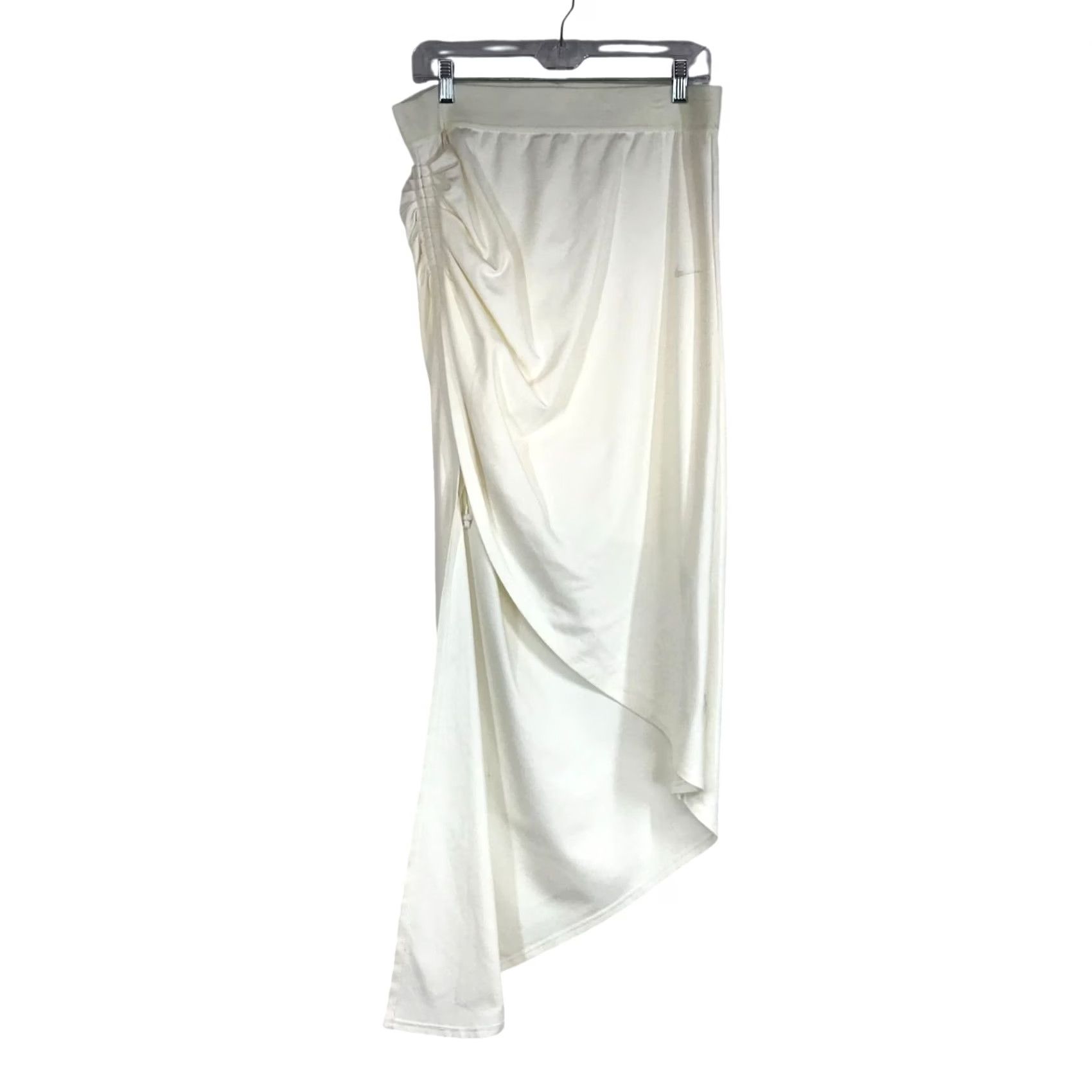 Nike NIKE X Serena Williams Design Side Ruched Maxi Skirt WOMENS L Sail Logo Midi Skirt 90s? (Note: Original contains no decade; omit) Size 36" / US 14 / IT 50 - 3 Thumbnail