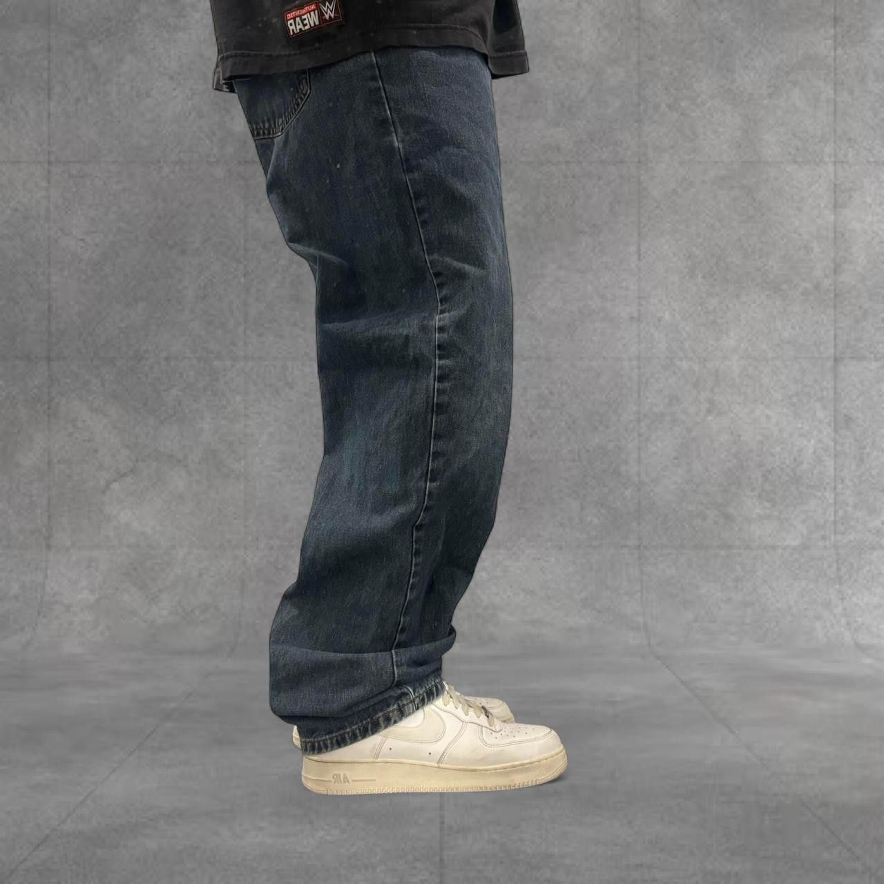 Vintage Crazy Vintage Y2K 2000s Grunge Baggy Skater Style Streetwear Dark Wash Denim Jeans! Size US 36 / EU 52 - 2 Thumbnail