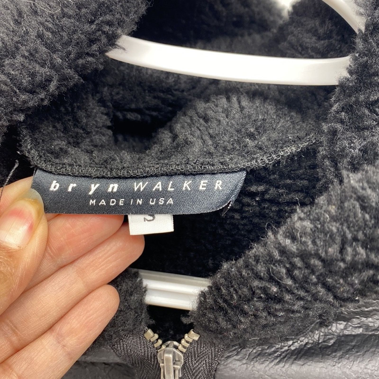 Bryn Walker Bryn Walker faux leather fleece lined hooded coat size S Size S / US 4 / IT 40 - 4 Thumbnail