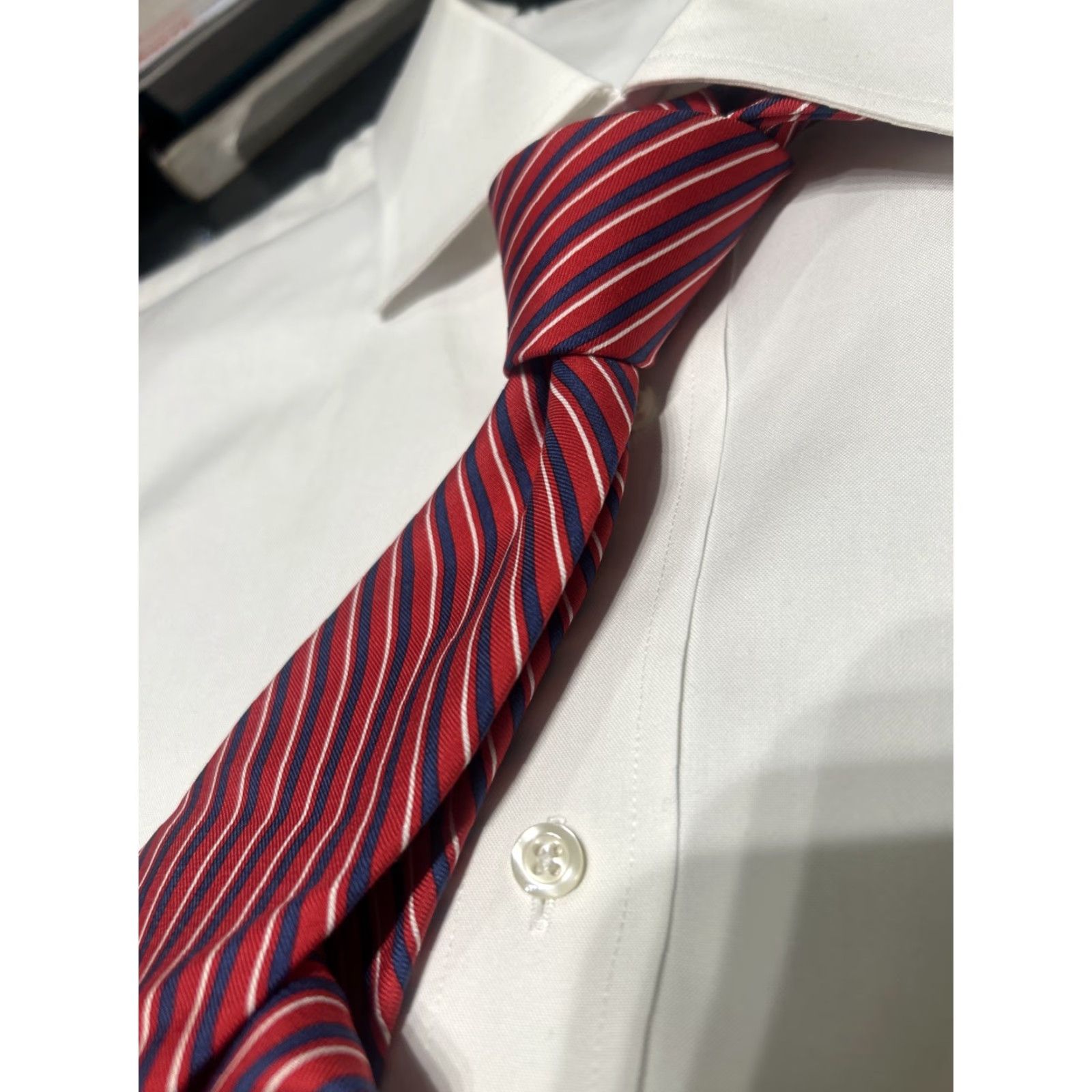 Vineyard Vines Vineyard Vines Tie Men Silk Repp Stripe Martha's Vineyard Multi Colored Red Blue 57"-60" Classic Adjustable Tropical Designer Tie Mens Size ONE SIZE - 5 Thumbnail
