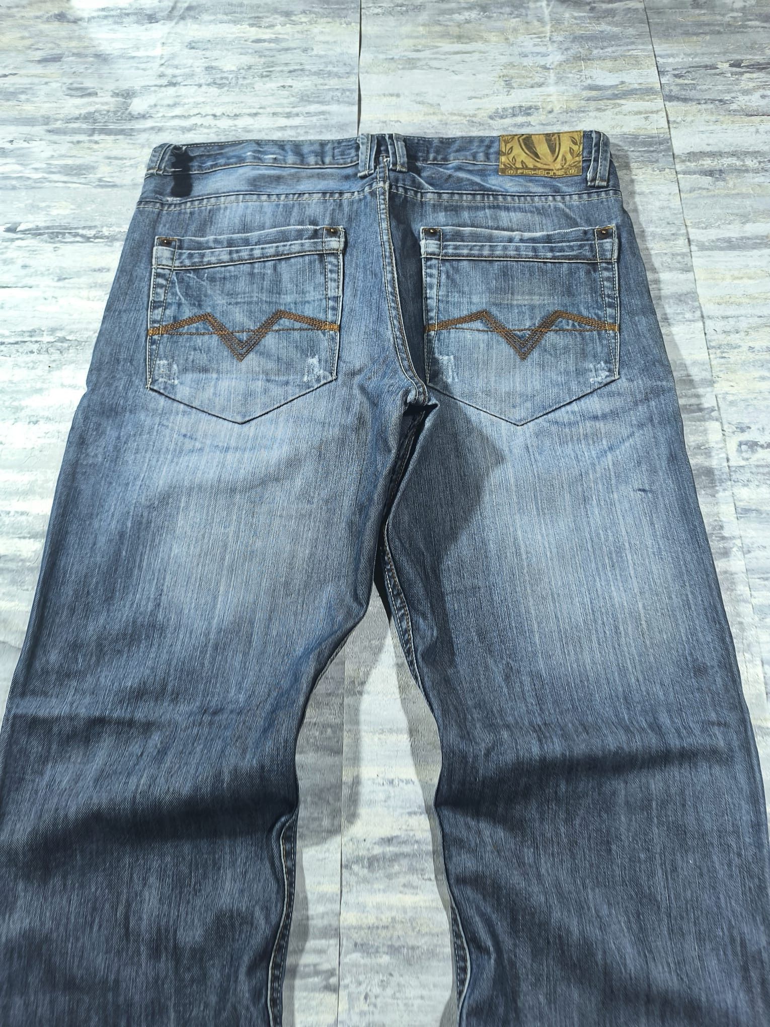 Other Fishbone Y2k Grunge Jeans Unhemmed Distressed Size US 36 / EU 52 - 4 Thumbnail