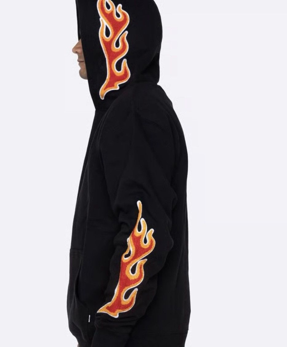 EPTM. EPTM EP9676 Nu Flame Fire Appliqué Black Pullover Hoodie Size US L / EU 52-54 / 3 - 1 Thumbnail