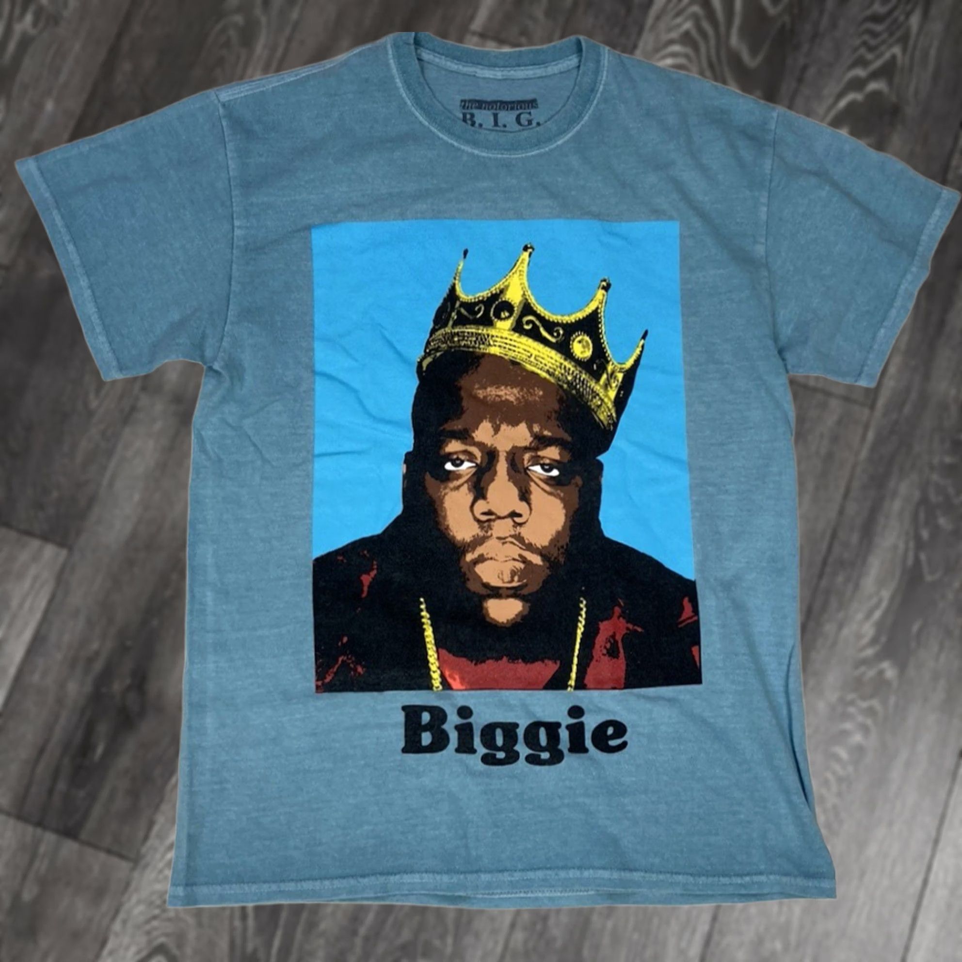 Vintage the notorious big T-Shirt Women Medium Blue Graphic Hip Hop Music Casual Short Sleeve Crew Neck Pullover Size M / US 6-8 / IT 42-44 - 1 Thumbnail
