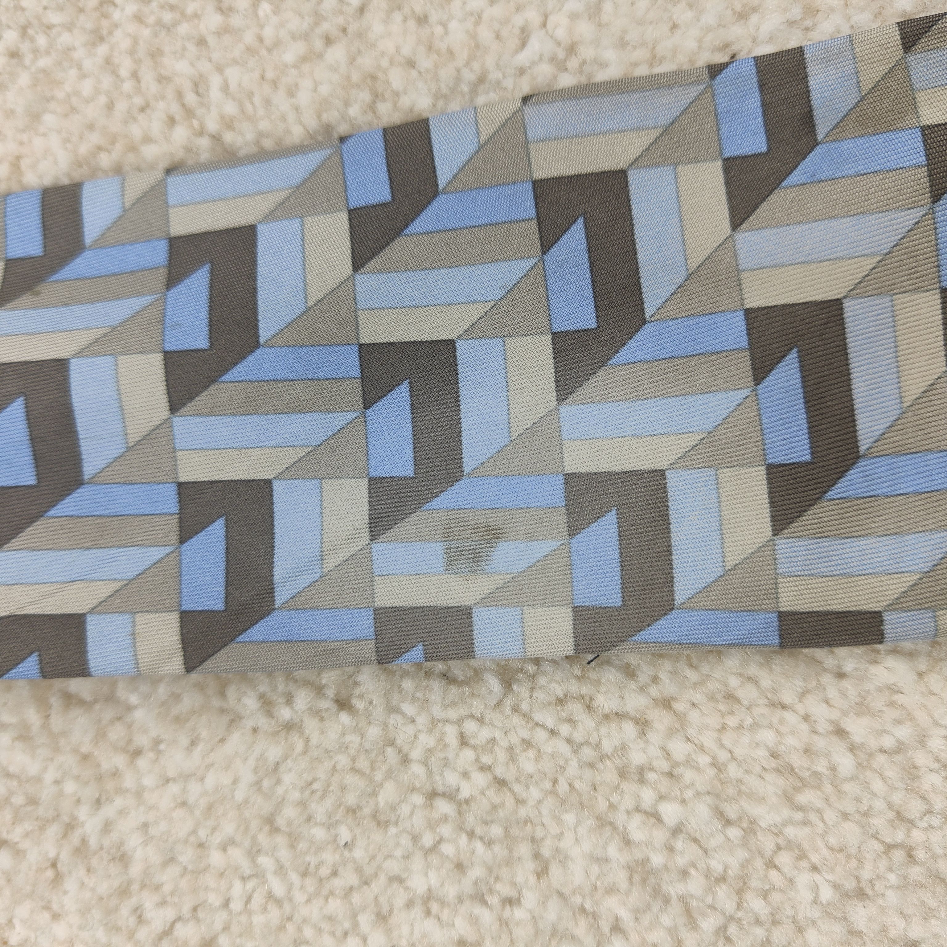 Hermes Hermes Paris Silk Tie Geometric 5310 TA Size ONE SIZE - 6 Thumbnail