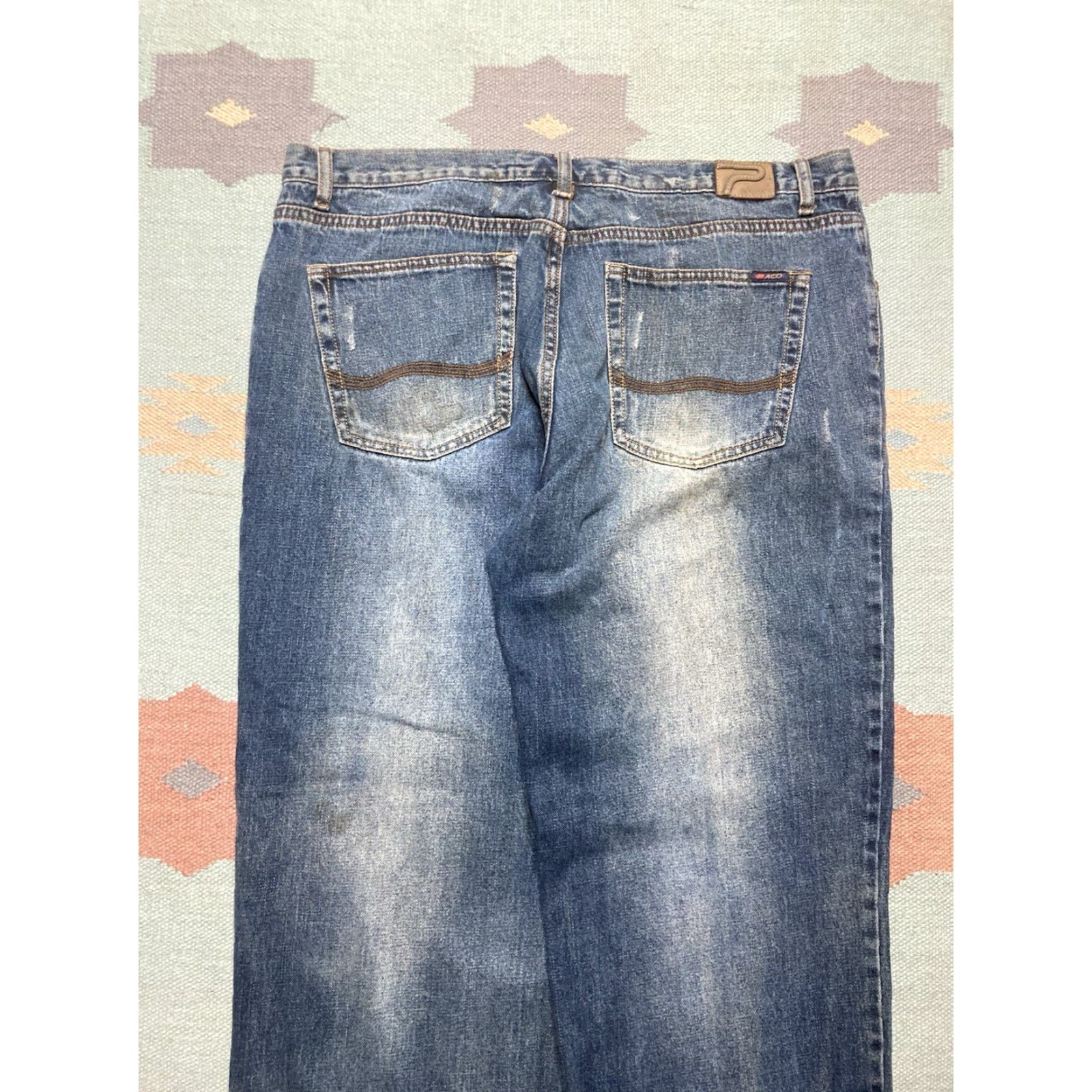 Vintage VINTAGE PACO Jeans Mens 40x31 Wide-Leg Hip Hop Skater JNCO Style Blue Baggy Inseam 31 40 Waist 40” Modern Retro Size US 40 / EU 56 - 3 Thumbnail