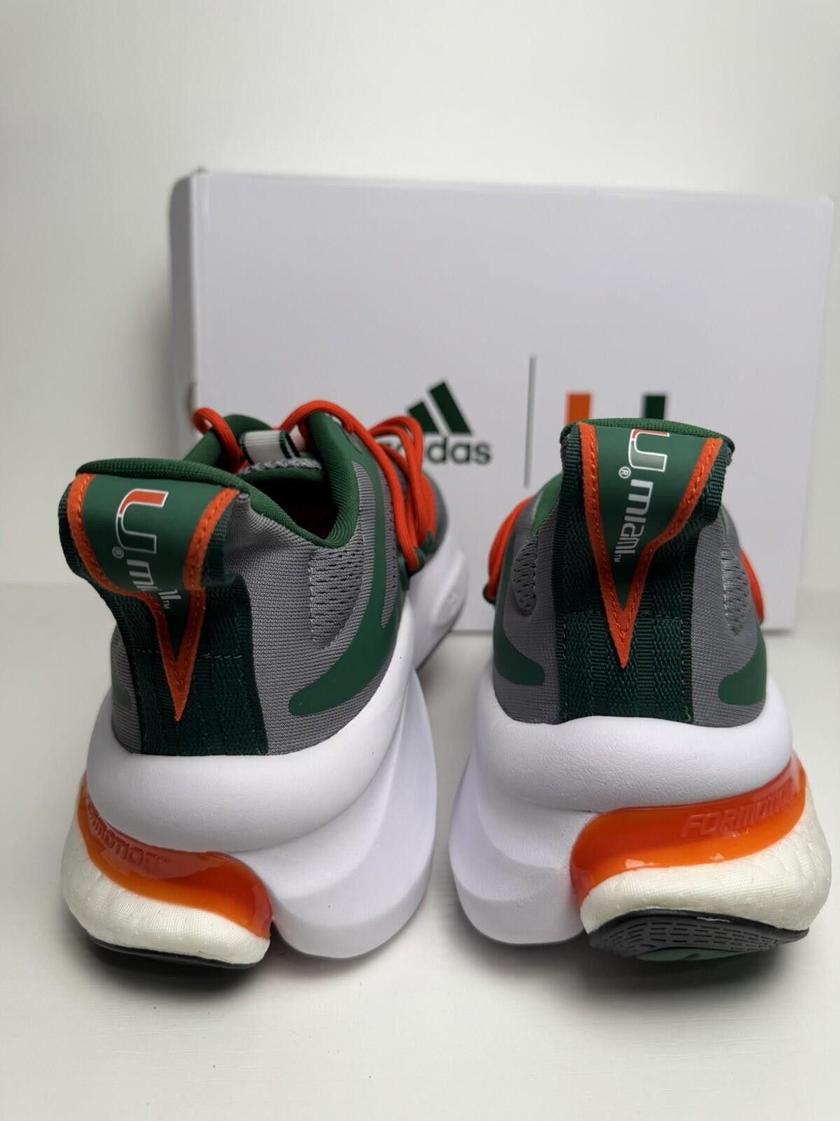 Adidas Size 13 - adidas Alphaboost V1 NCAA Pack - Miami Size US 13 / EU 46 - 3 Thumbnail